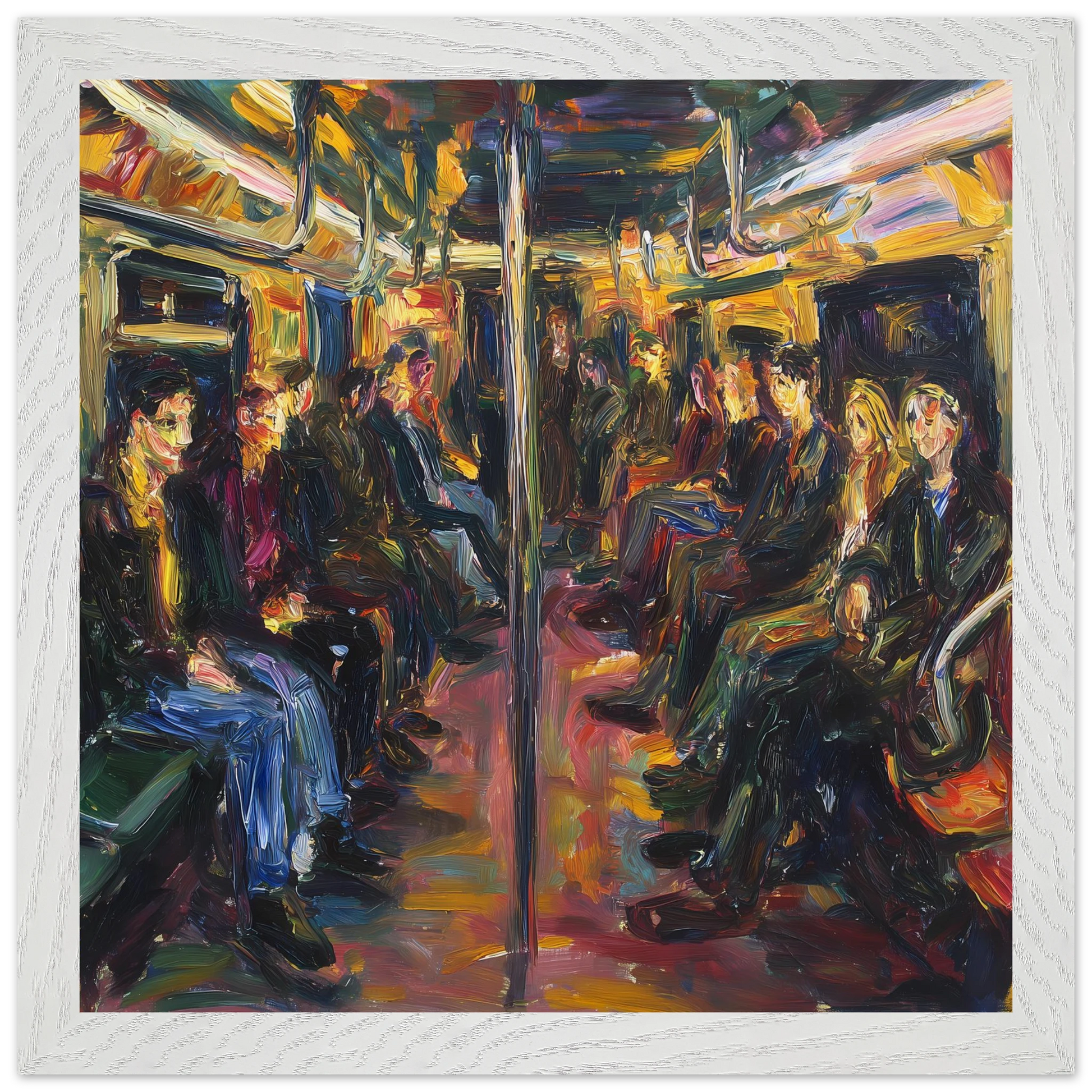 Rame du Soir — tableau encadré bois — vue 11 — art mural STNCL