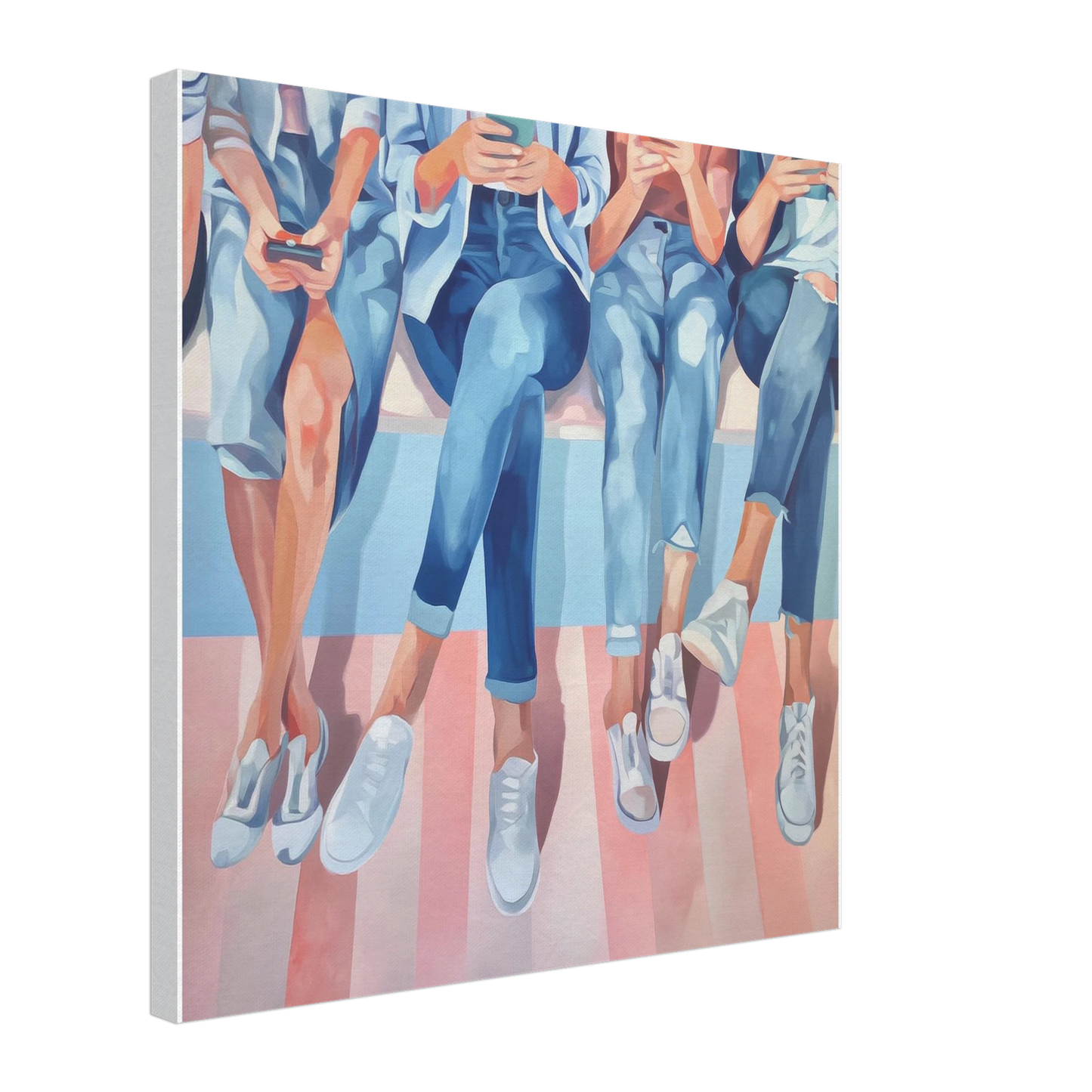Génération Connectée — tableau sur toile — vue 4 — art mural STNCL