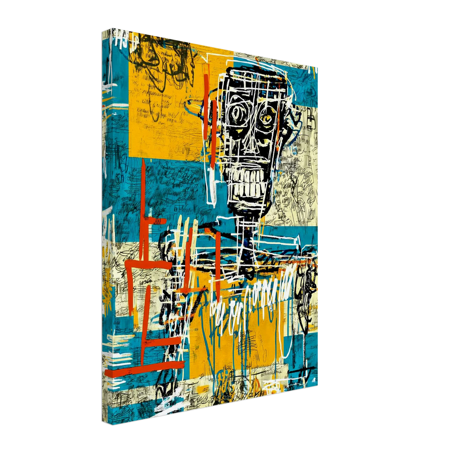 Visage Griffé — tableau sur toile — vue 5 — art mural STNCL
