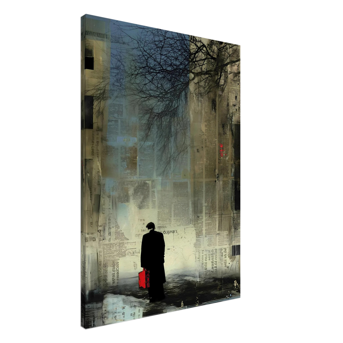 La Valise Rouge — tableau sur toile — art mural STNCL