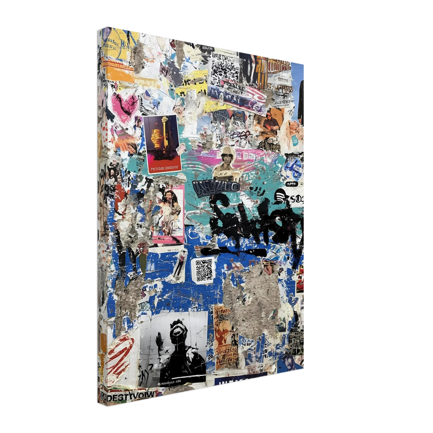 Le Mur Affiché — tableau sur toile — vue 5 — art mural STNCL