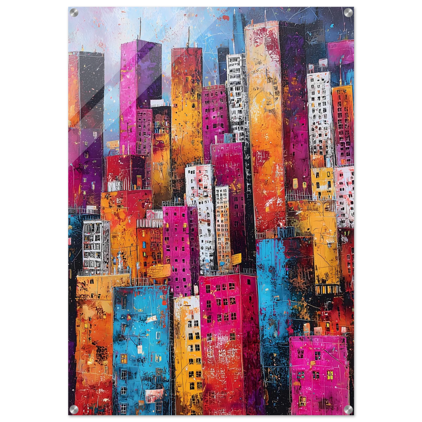 Empilement — tableau plexiglas — art mural STNCL