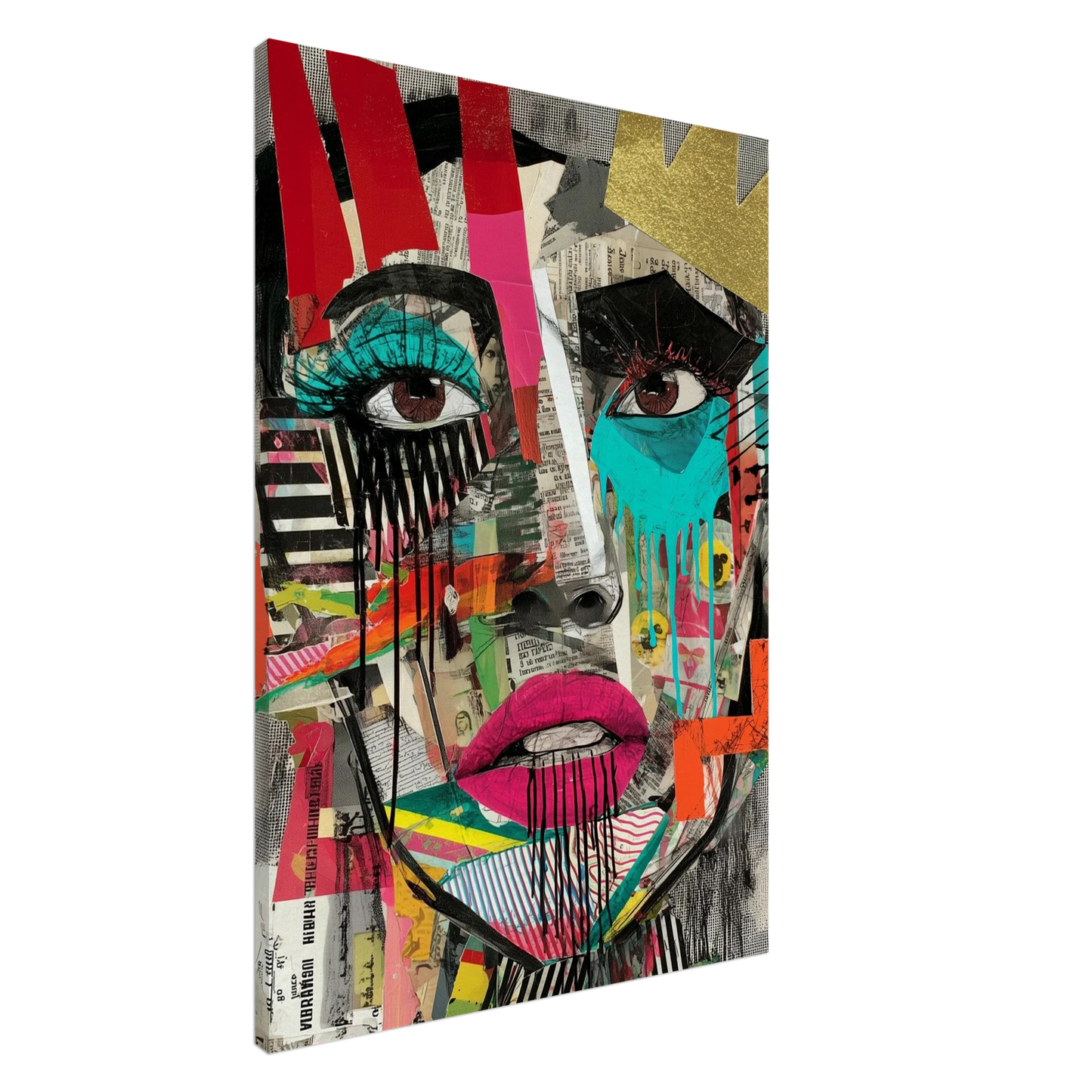 Larmes de Couleurs Vives — tableau sur toile — art mural STNCL