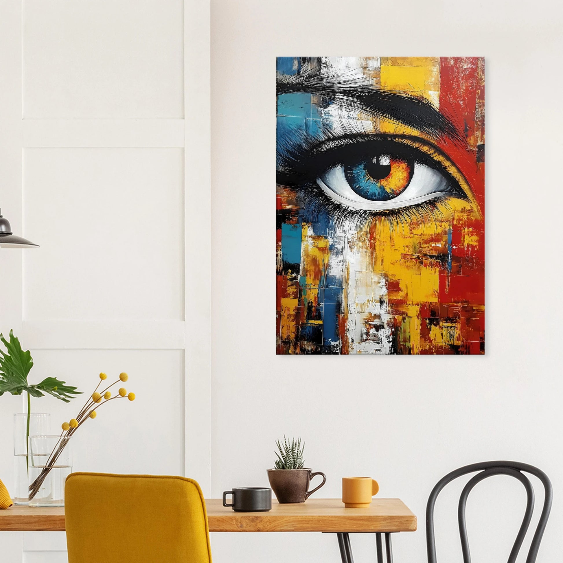 L'Œil Hétérochrome — tableau sur toile — vue 8 — art mural STNCL