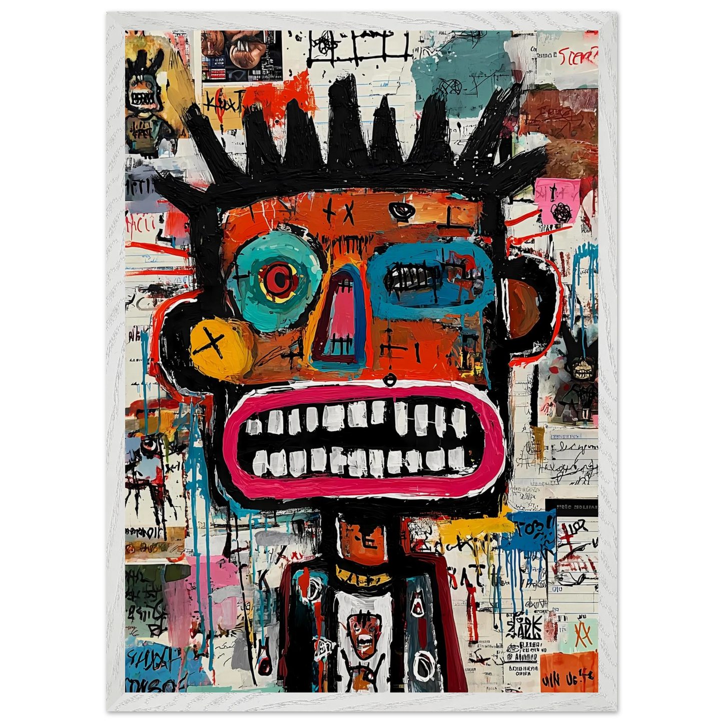 Roi de Papier — tableau encadre bois — vue 11 — art mural STNCL