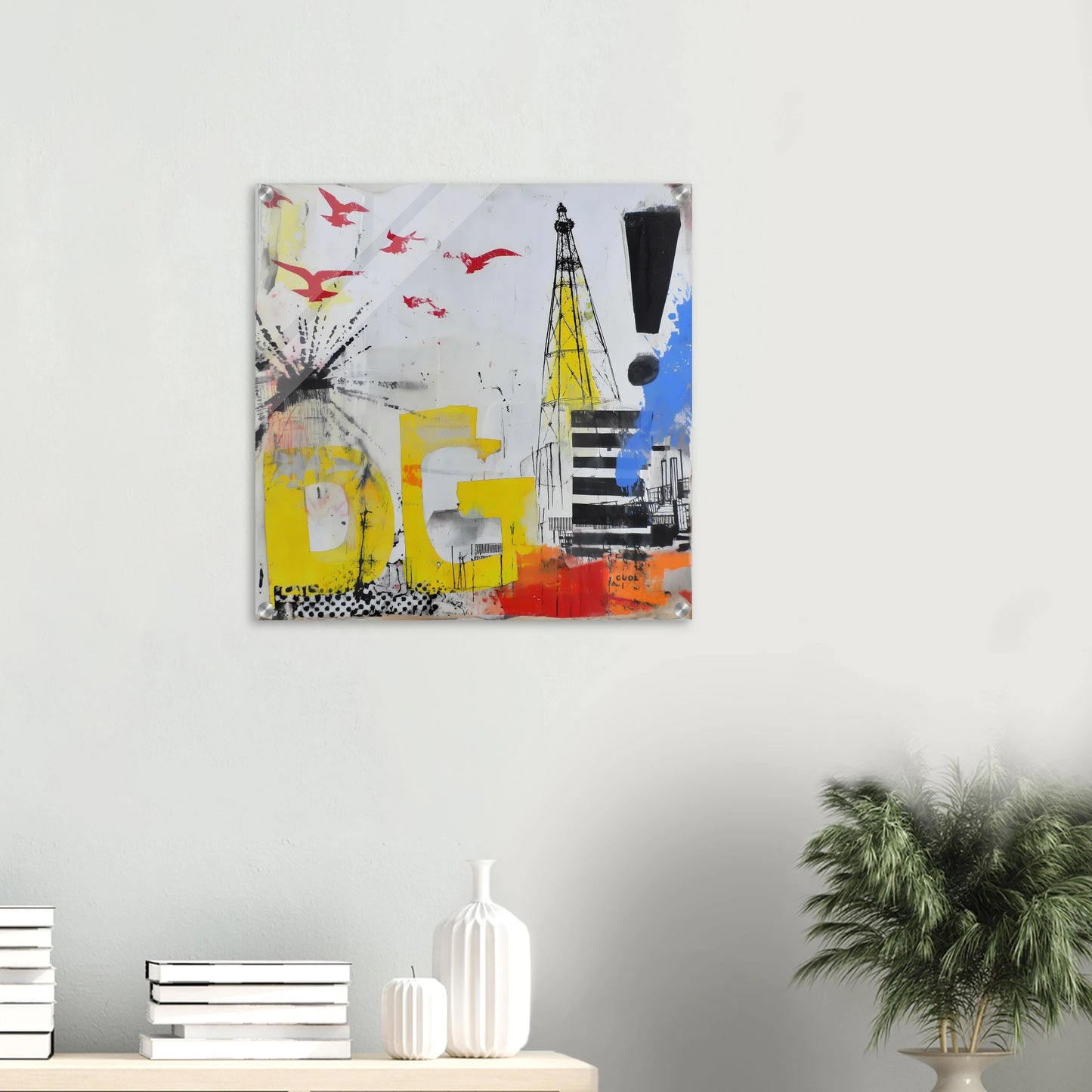 Le Grand Cri — tableau plexiglas — vue 5 — art mural STNCL