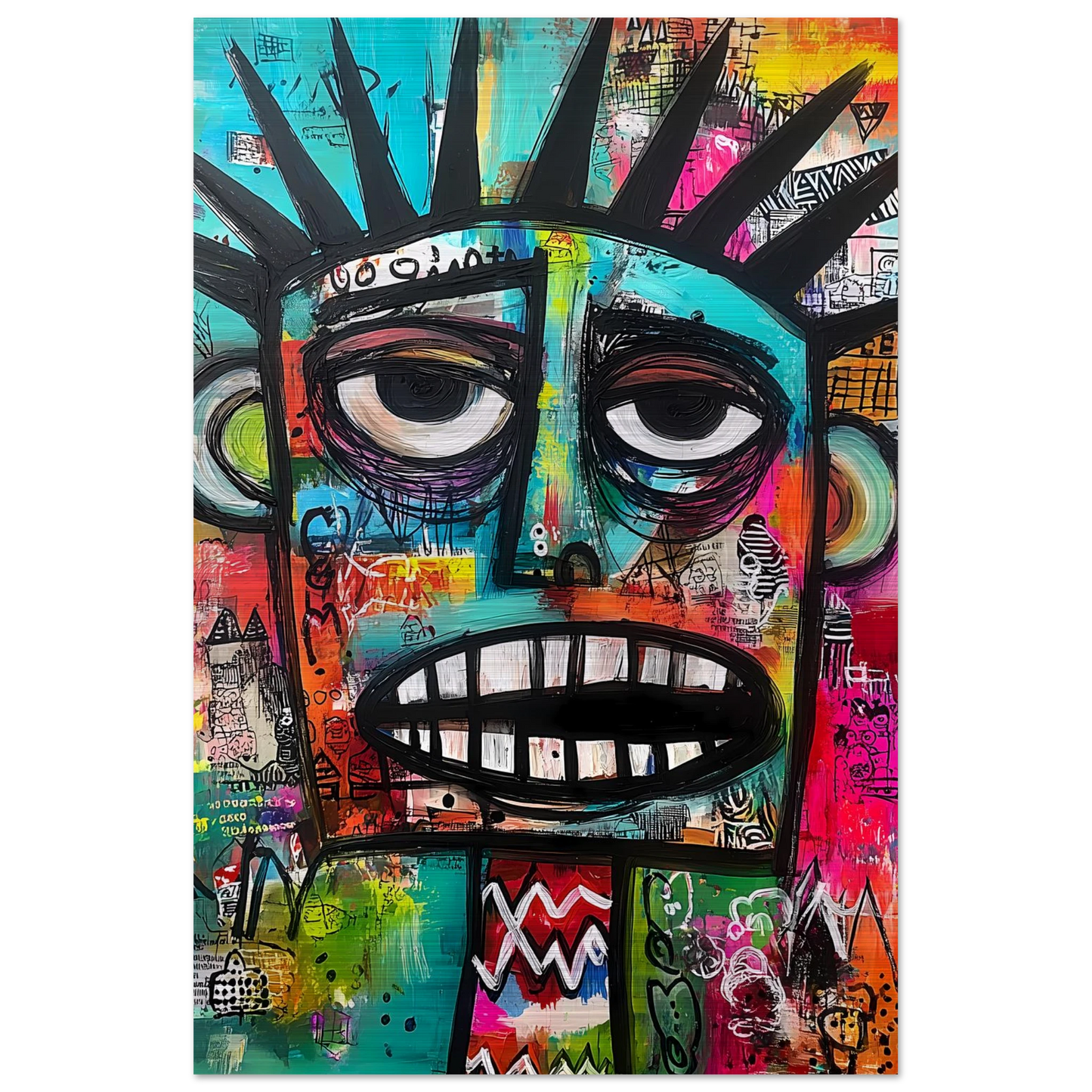 Le Cri Muet — tableau aluminium — vue 3 — art mural STNCL