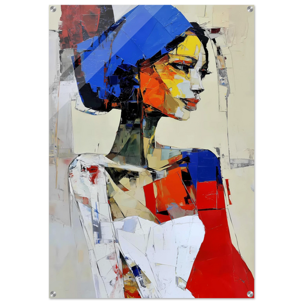 Profil en Éclats de Couleur