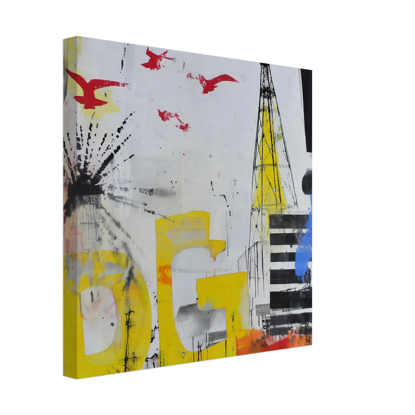 Le Grand Cri — tableau sur toile — vue 3 — art mural STNCL