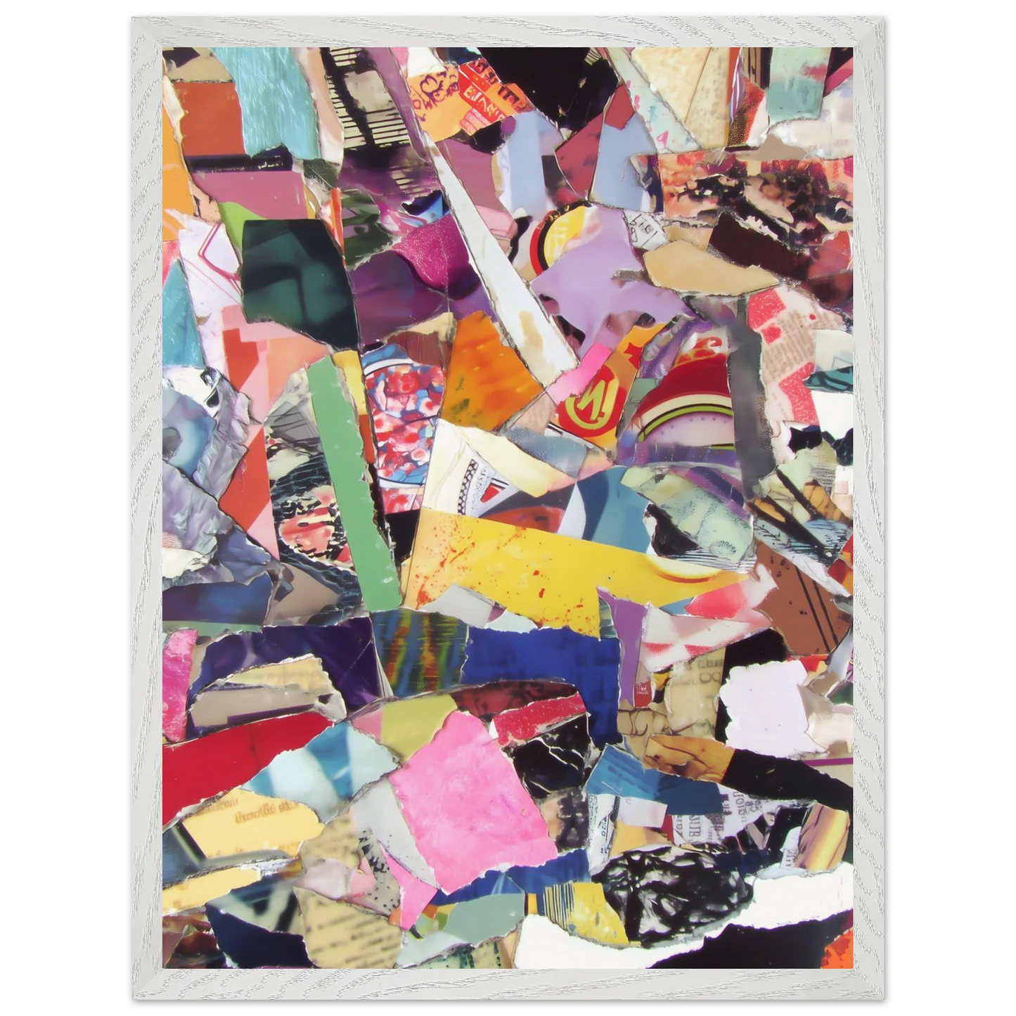 Fragments d'une Ville — tableau encadre bois — vue 8 — art mural STNCL