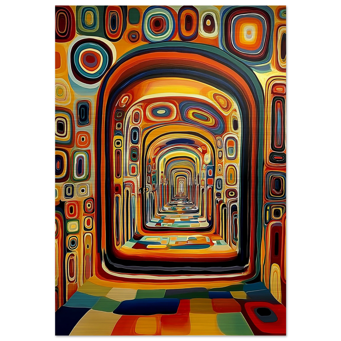 Enfilade Sans Fin — tableau aluminium — art mural STNCL
