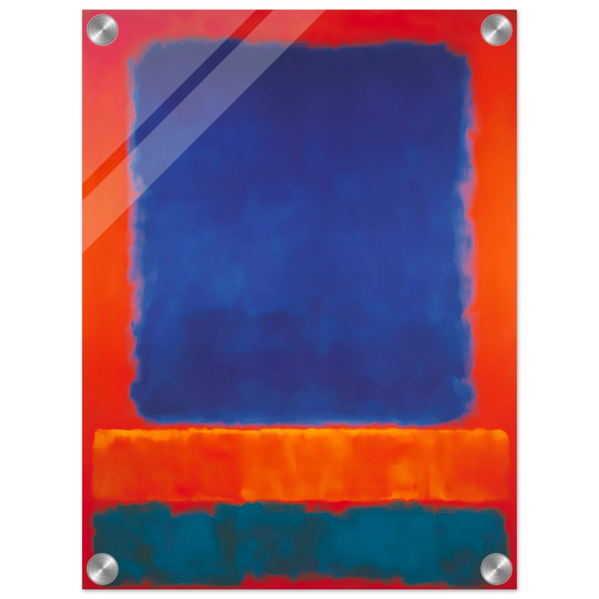 Bleu en Apesanteur — tableau plexiglas — vue 3 — art mural STNCL