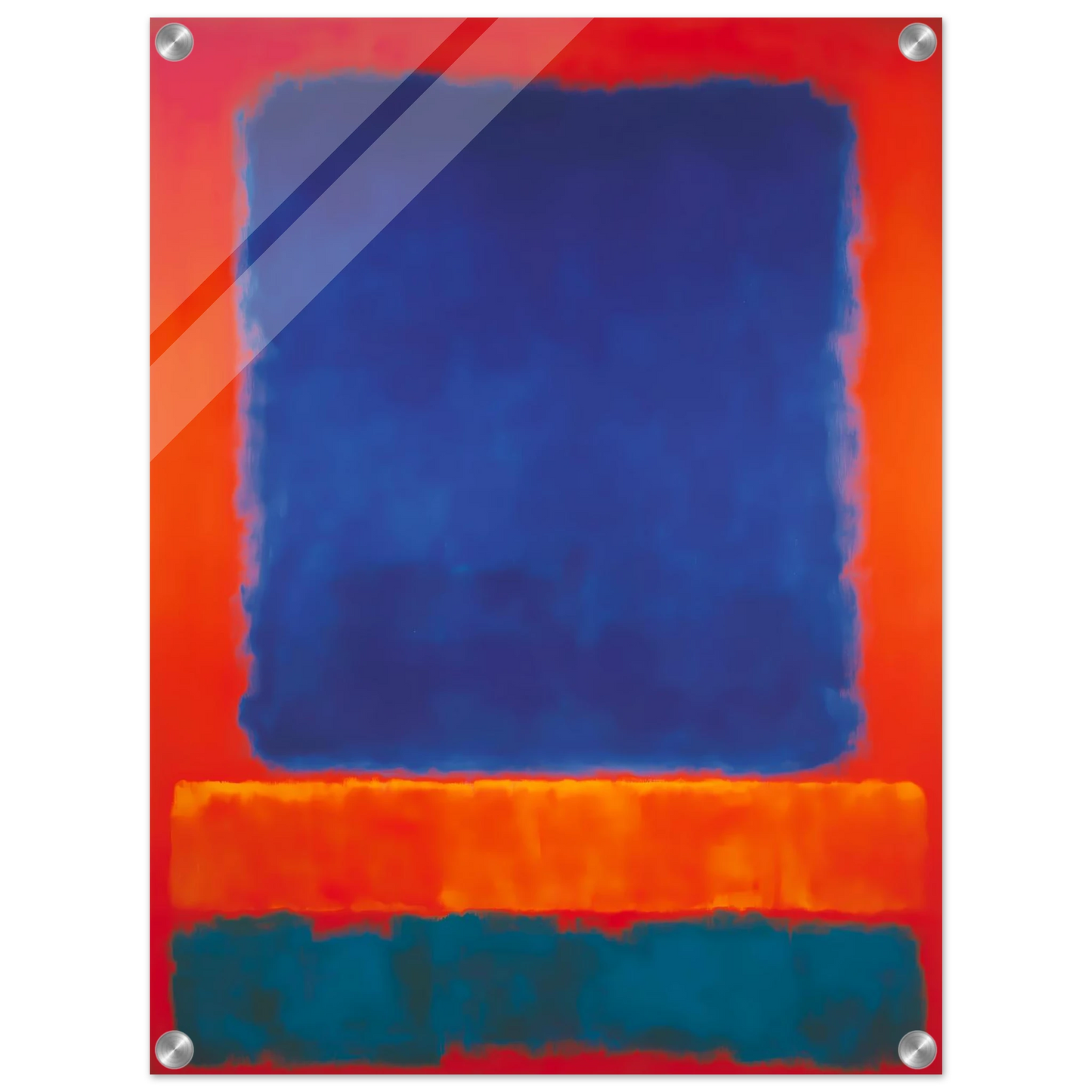 Bleu en Apesanteur — tableau plexiglas — vue 4 — art mural STNCL
