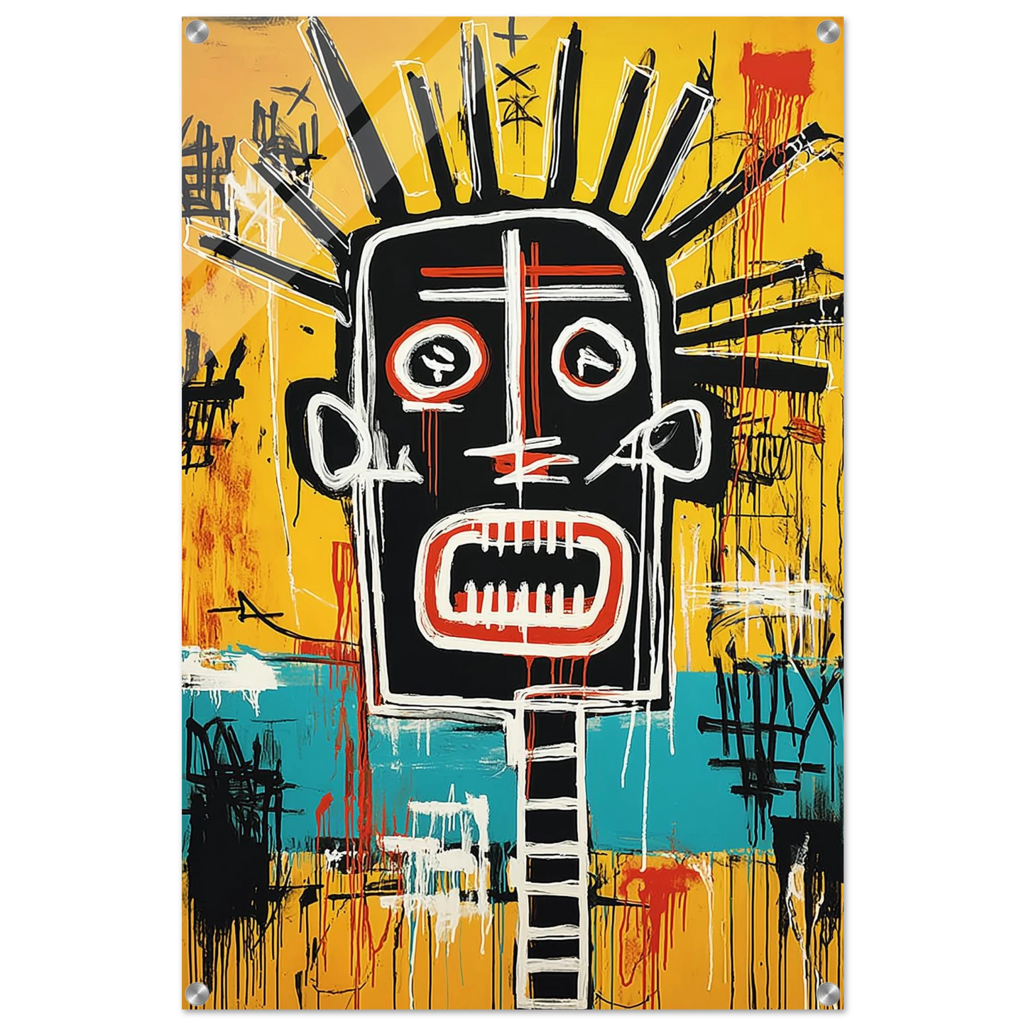 Tête Solaire — tableau plexiglas — vue 5 — art mural STNCL