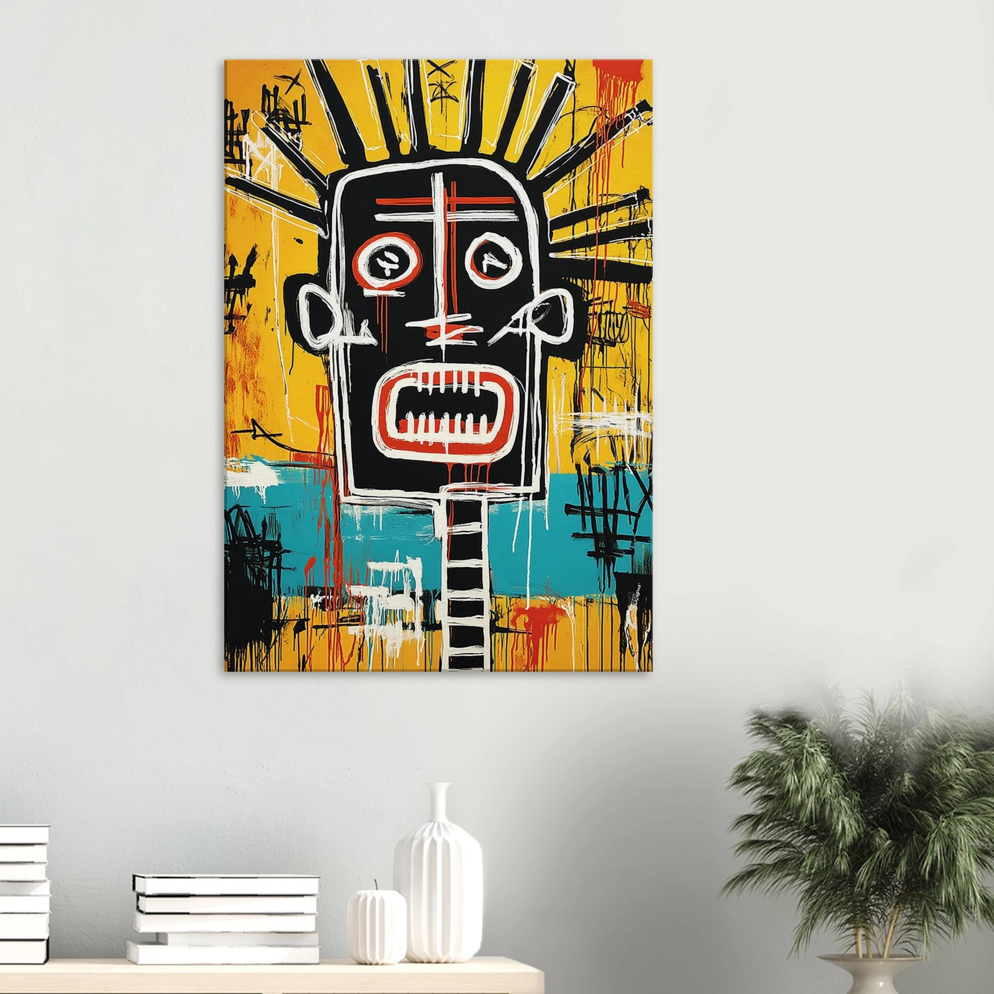 Tête Solaire — tableau sur toile — vue 6 — art mural STNCL