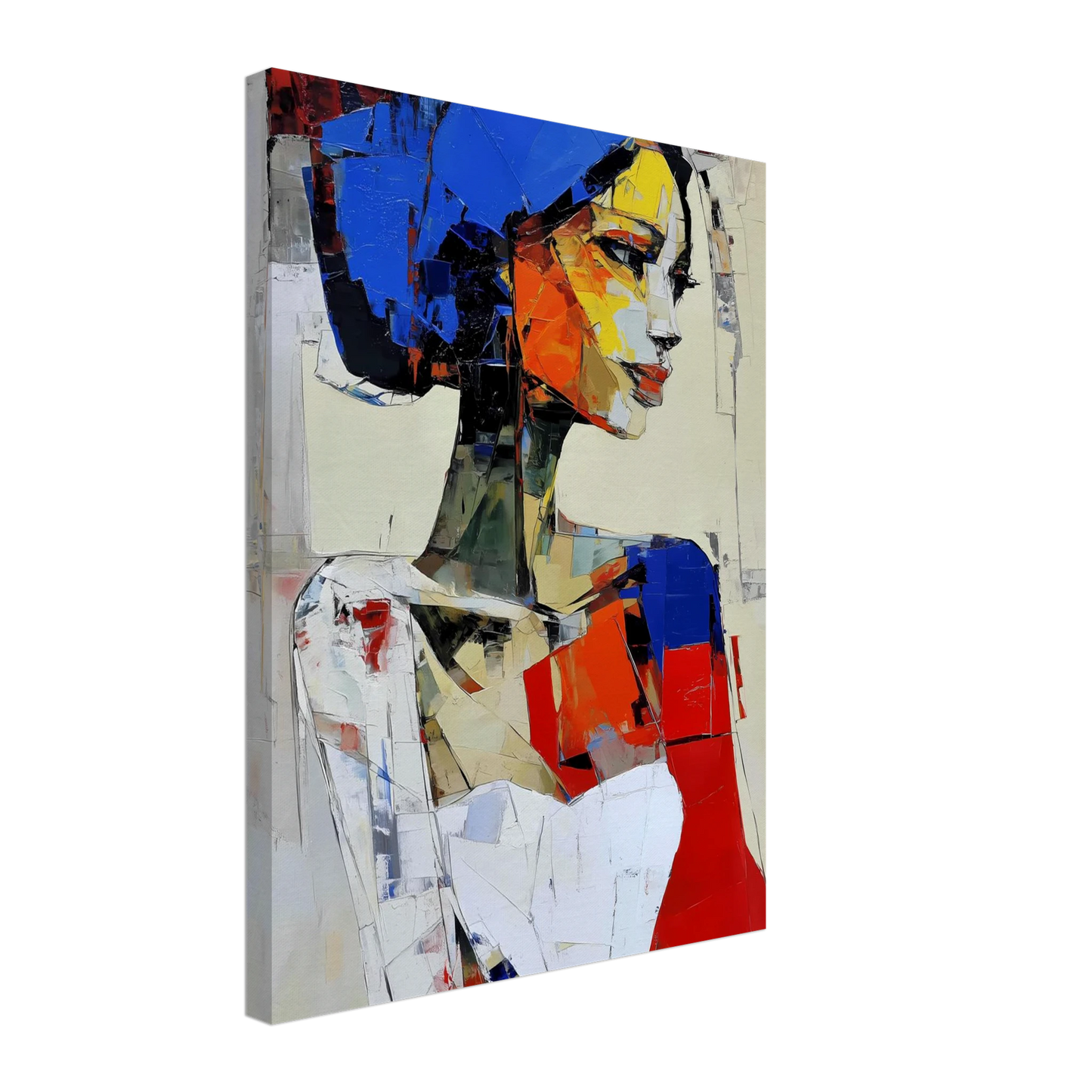 Profil en Éclats de Couleur — tableau sur toile — vue 5 — art mural STNCL