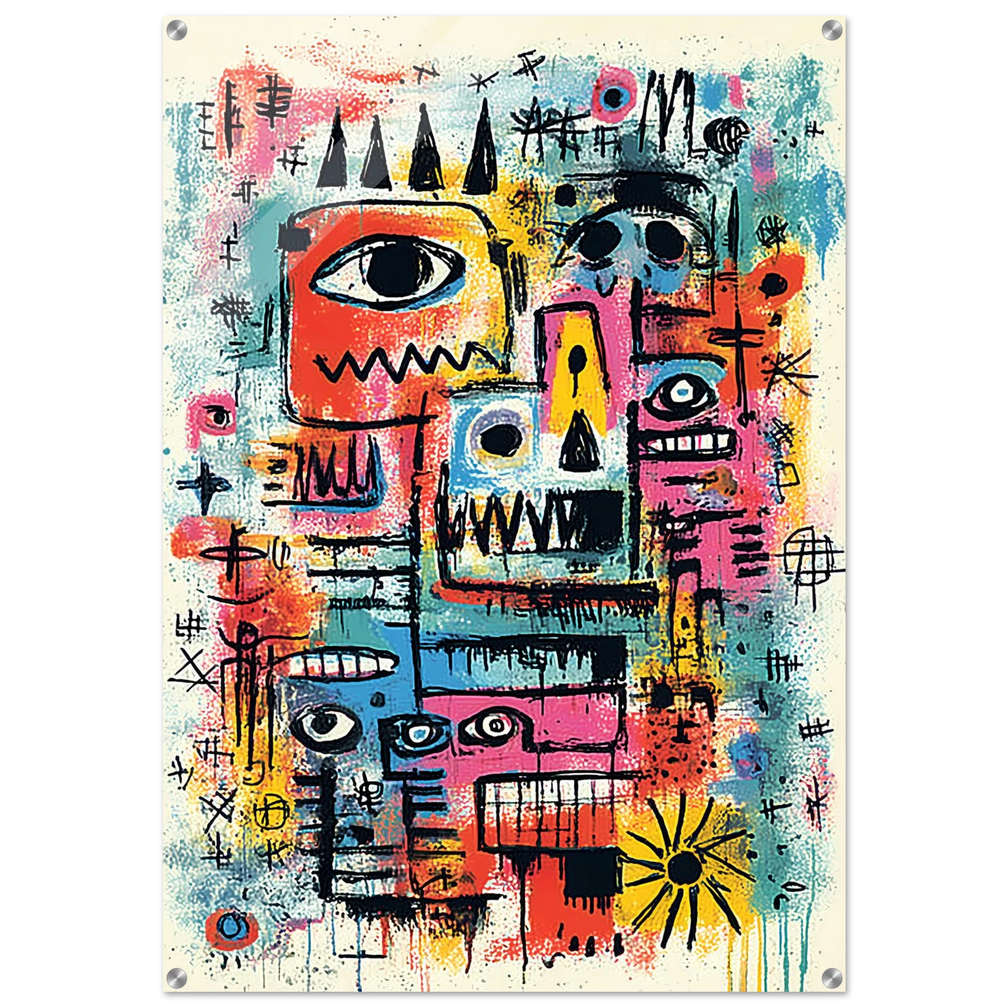 Tribu Primitive — tableau plexiglas — art mural STNCL