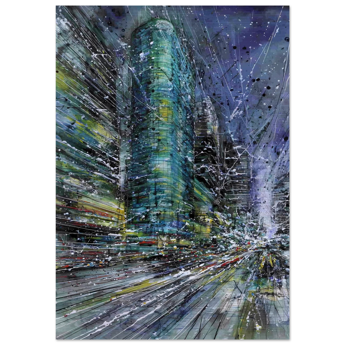 Vertige de la Cité — tableau aluminium — art mural STNCL