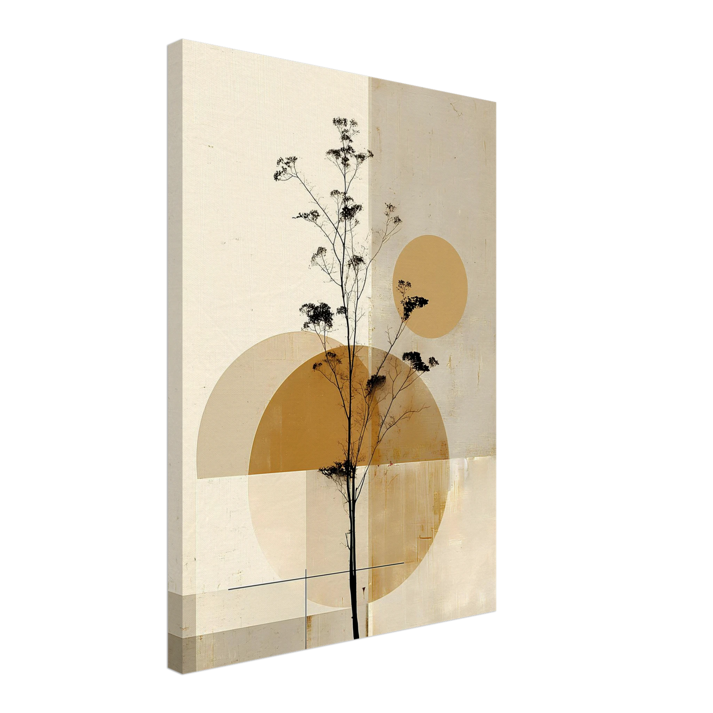Silhouette au Clair de Lune — tableau sur toile — vue 3 — art mural STNCL