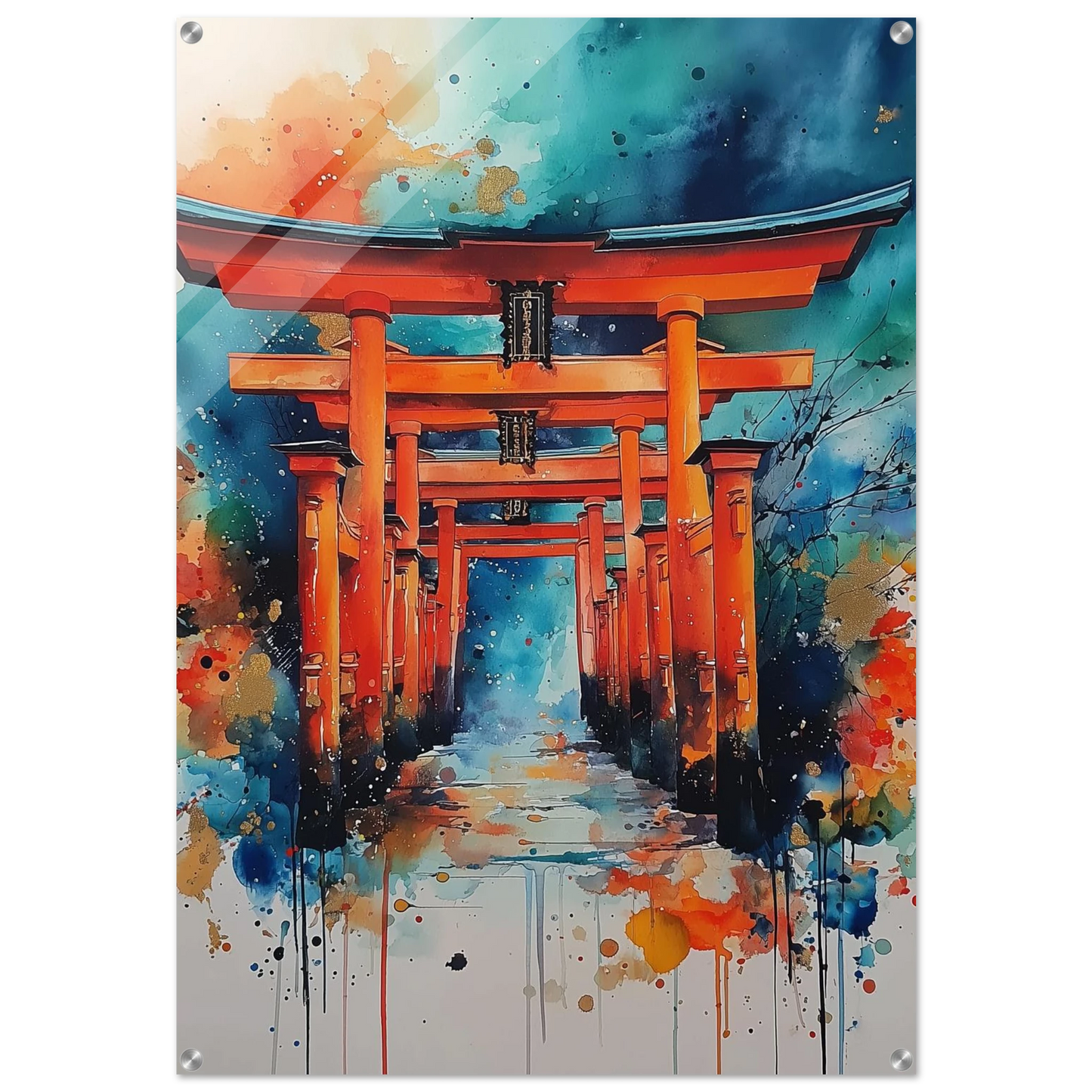 Portiques Sacrés de Kyoto — tableau plexiglas — art mural STNCL