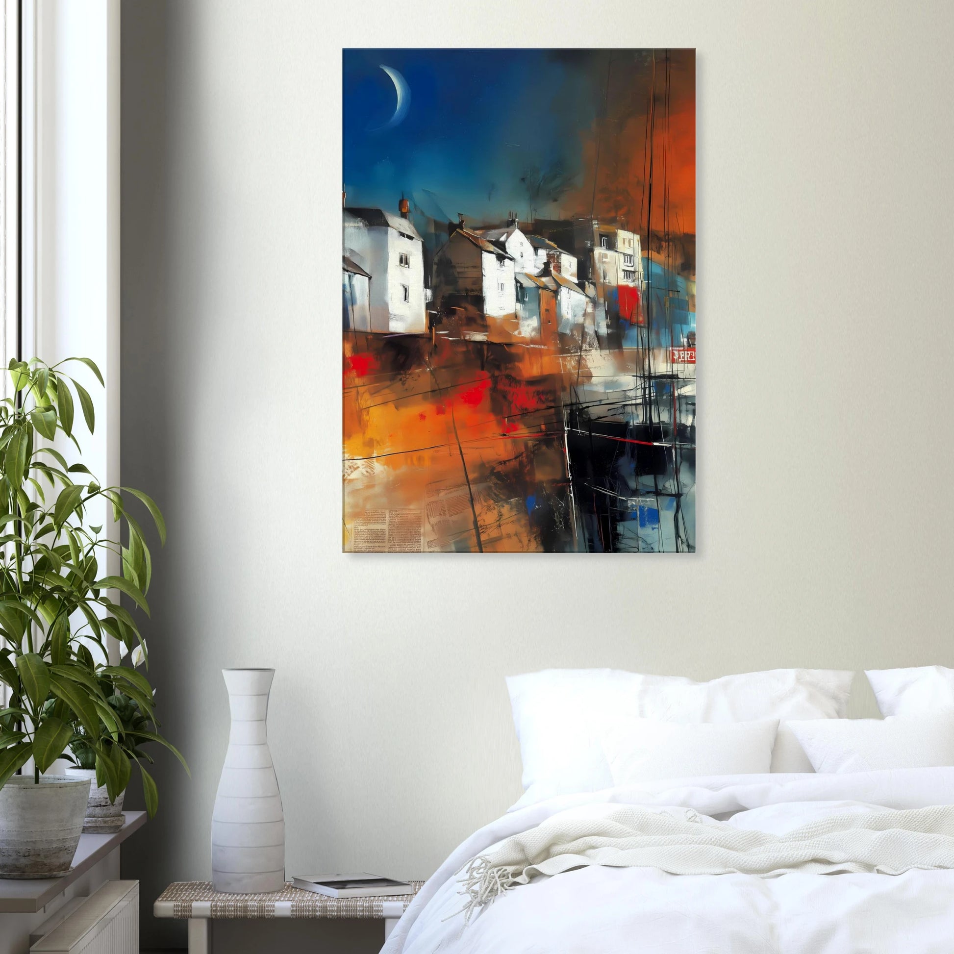 Port sous le Croissant de Lune — tableau sur toile — vue 7 — art mural STNCL