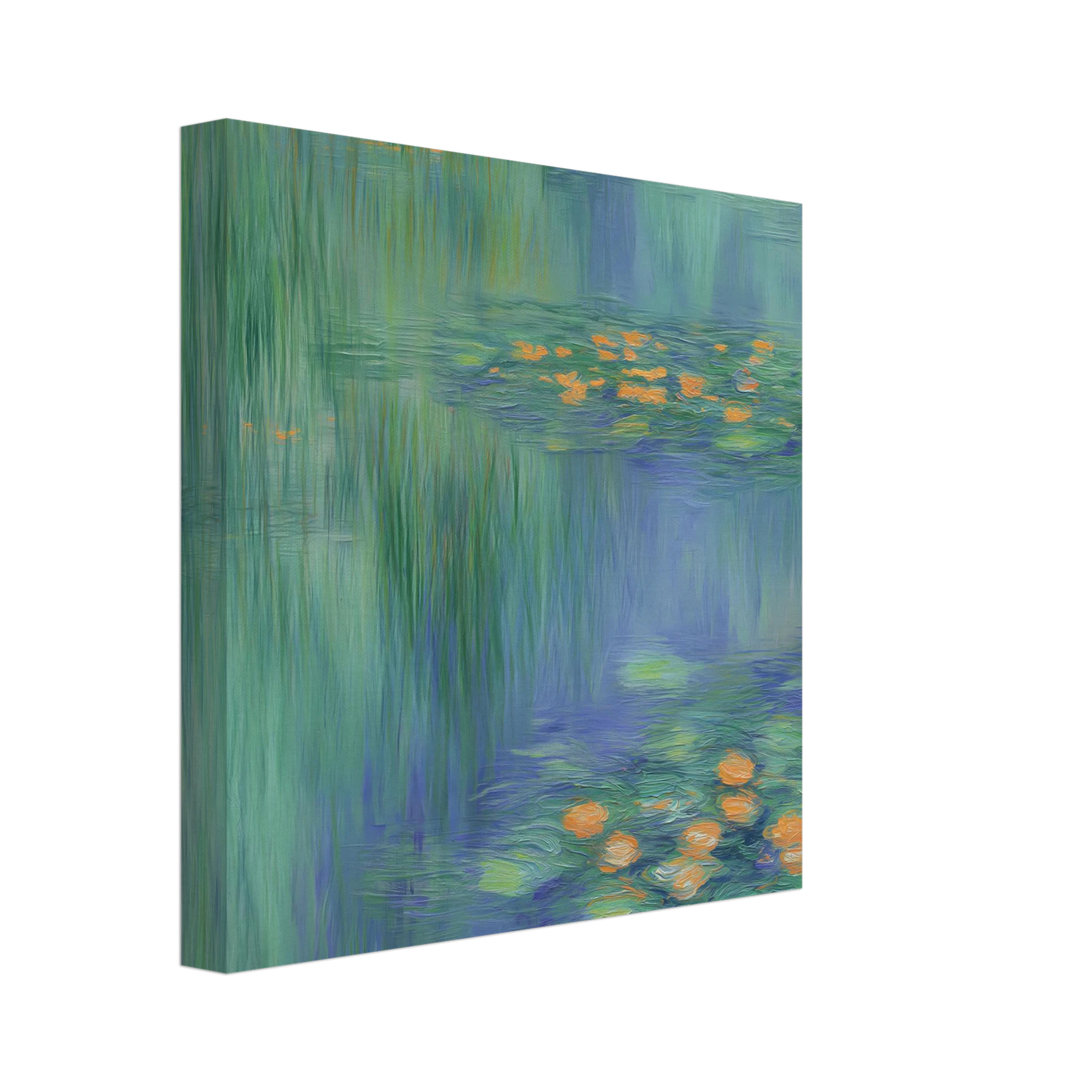 Reflets de Nénuphars — tableau sur toile — vue 2 — art mural STNCL