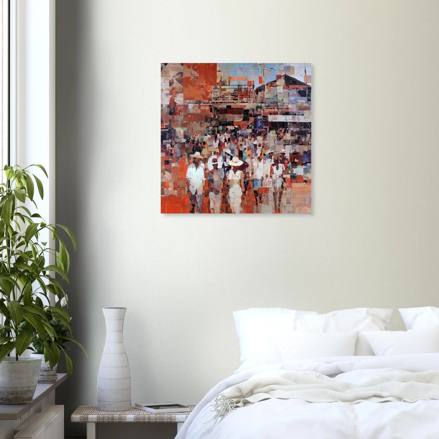 Marché en Couleurs — tableau aluminium — vue 6 — art mural STNCL