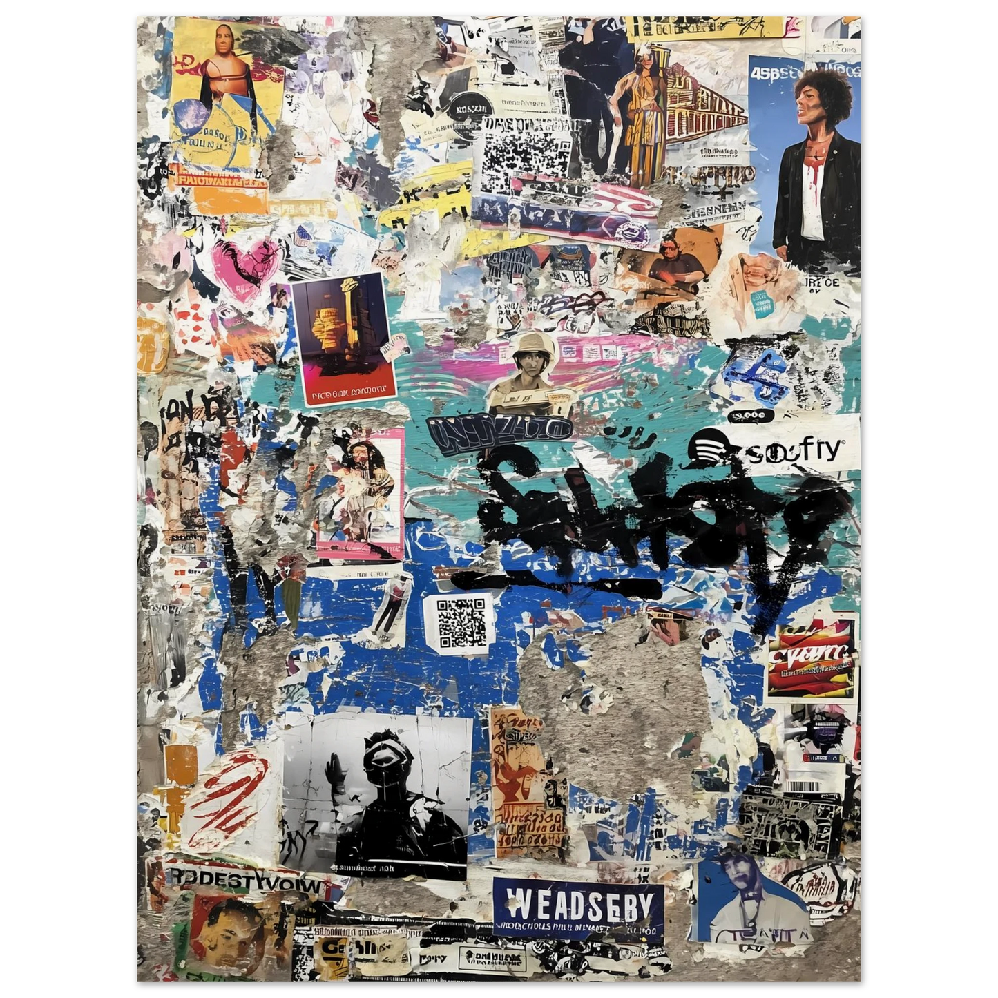 Le Mur Affiché — affiche d'art — vue 3 — art mural STNCL