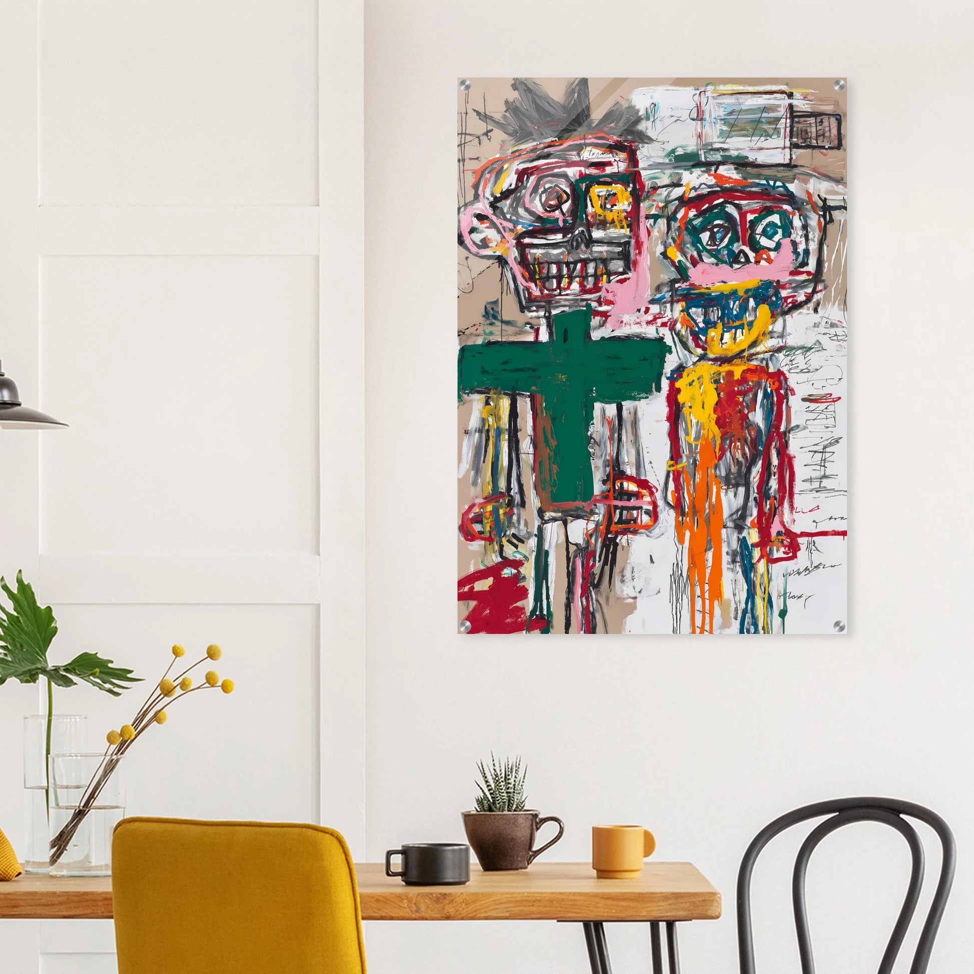 Deux Totems — tableau plexiglas — vue 8 — art mural STNCL