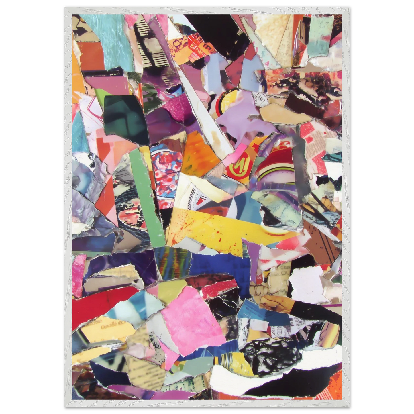 Fragments d'une Ville — tableau encadre bois — vue 5 — art mural STNCL