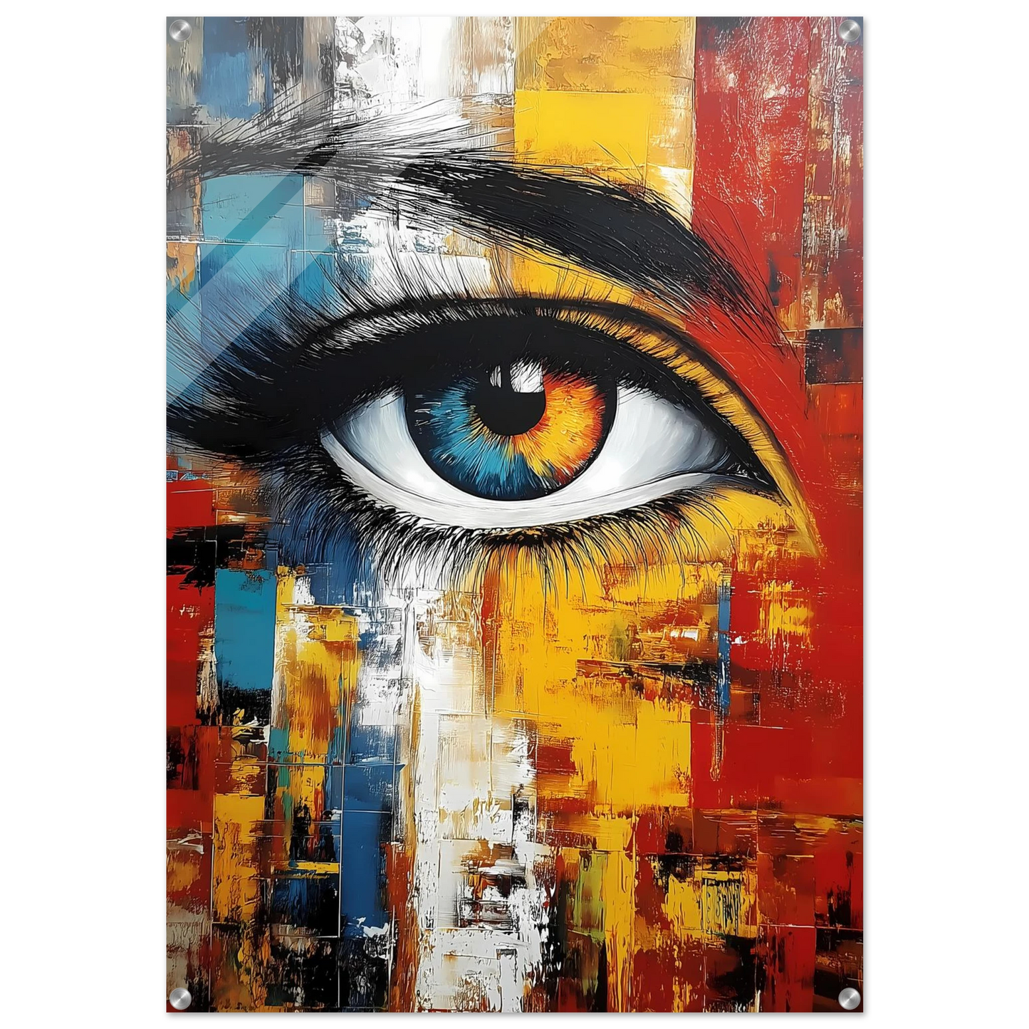 L'Œil Hétérochrome — tableau plexiglas — art mural STNCL
