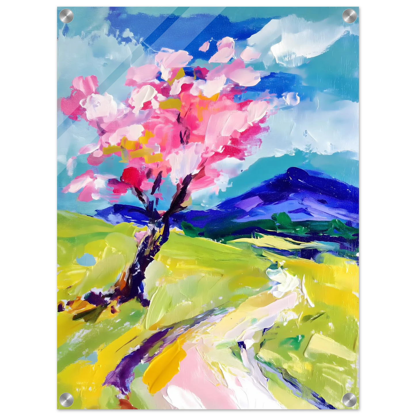 L'Arbre en Fleurs — tableau plexiglas — vue 4 — art mural STNCL