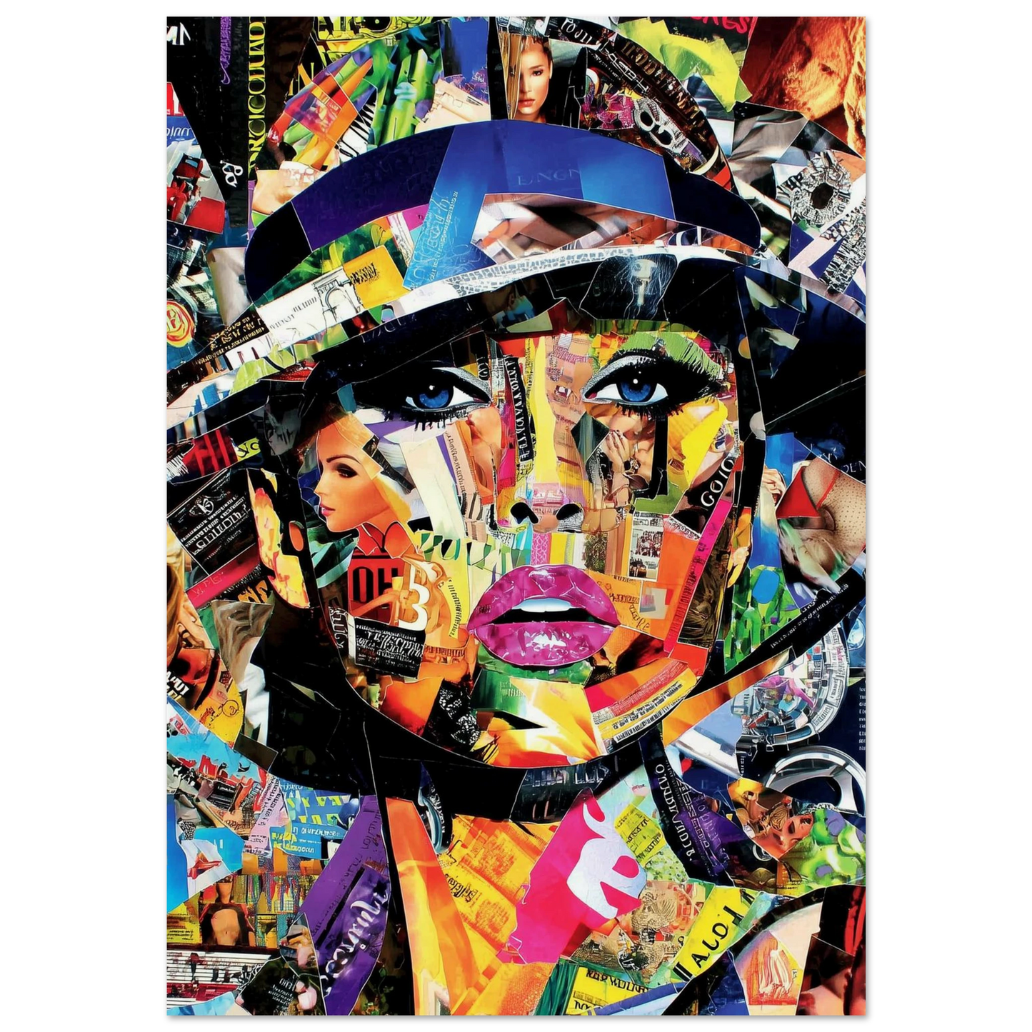 Visage aux Mille Eclats — affiche d'art — art mural STNCL