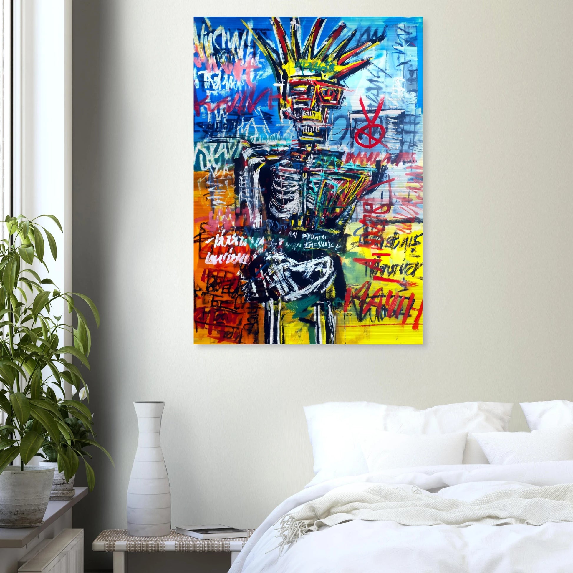 Roi Squelette — tableau aluminium — vue 7 — art mural STNCL