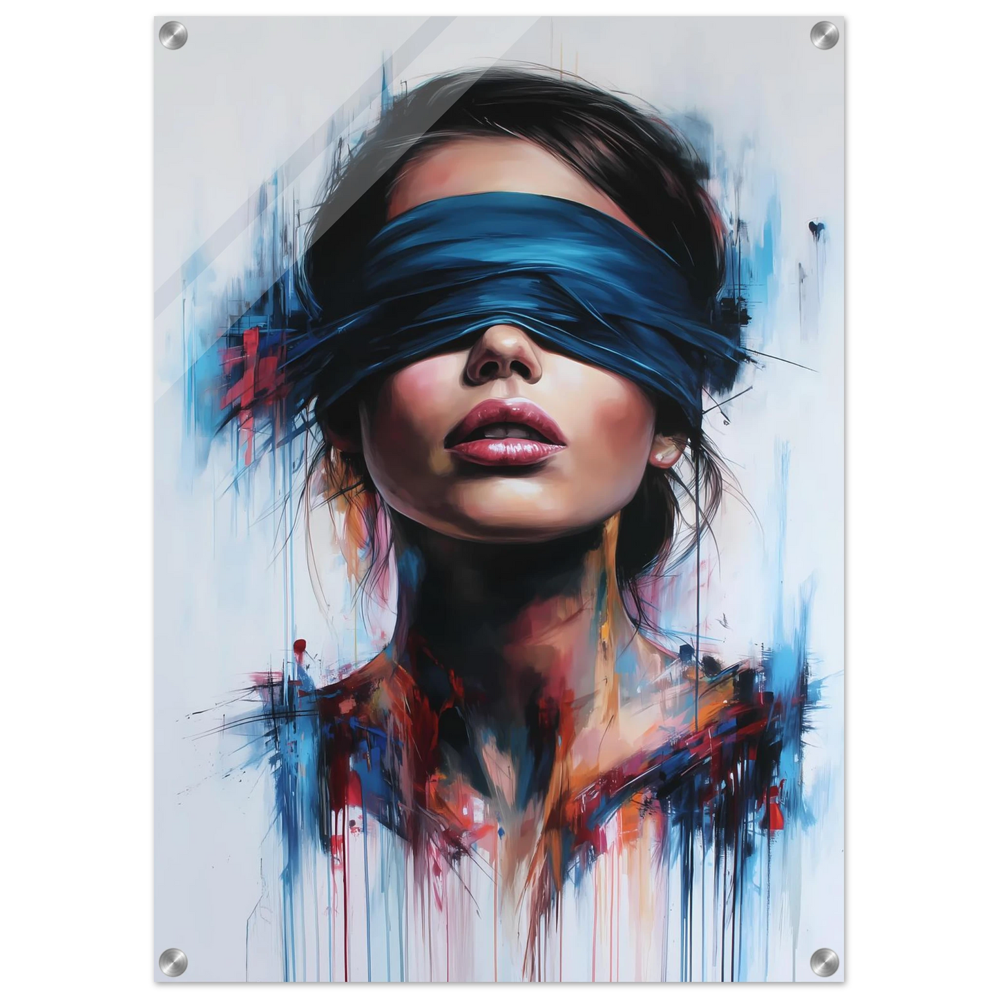 Sous le Bandeau — tableau plexiglas — vue 2 — art mural STNCL