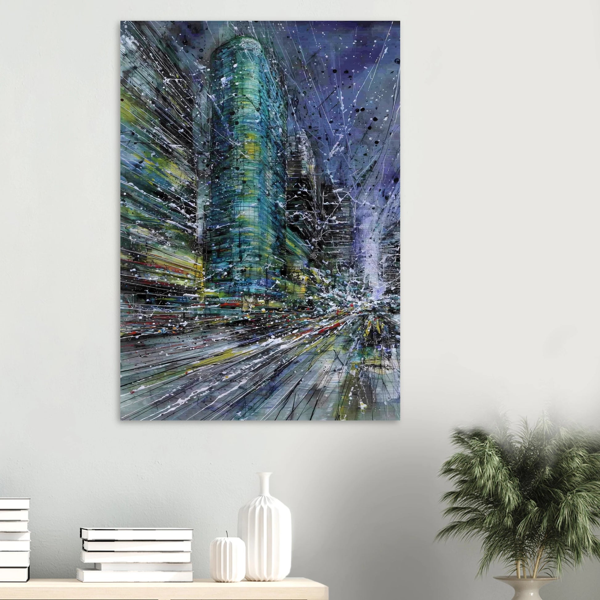 Vertige de la Cité — tableau aluminium — vue 6 — art mural STNCL