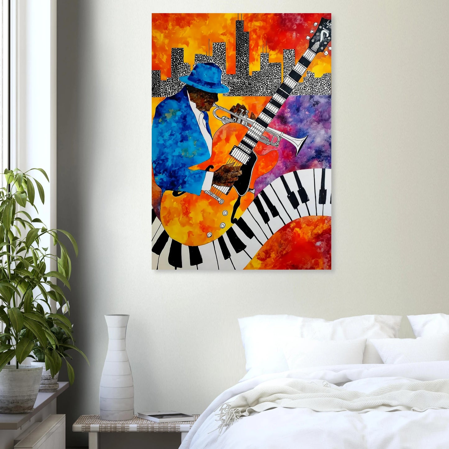 Blues en Ville — affiche d'art — vue 7 — art mural STNCL