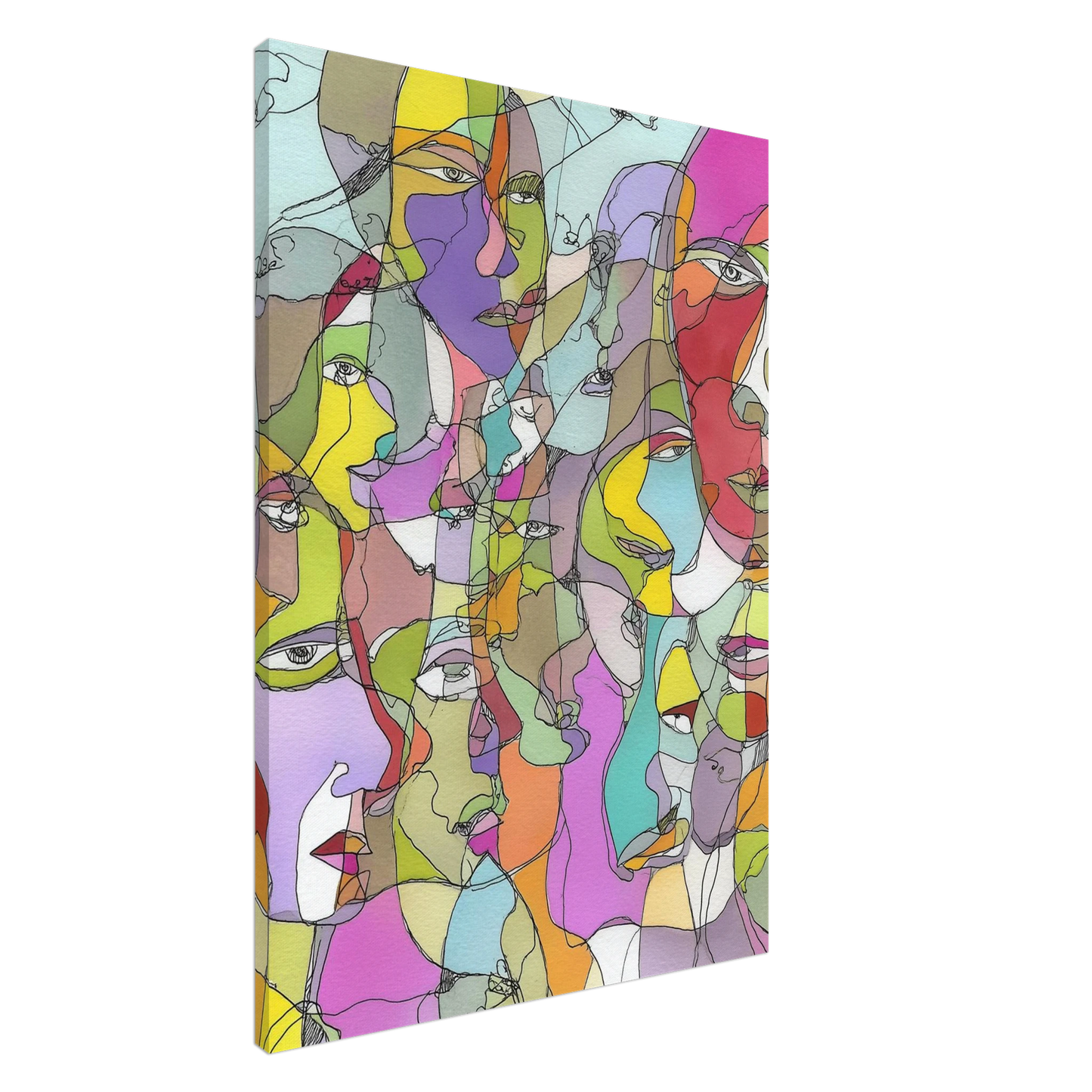 Chorale des Âmes Entremêlées — tableau sur toile — art mural STNCL