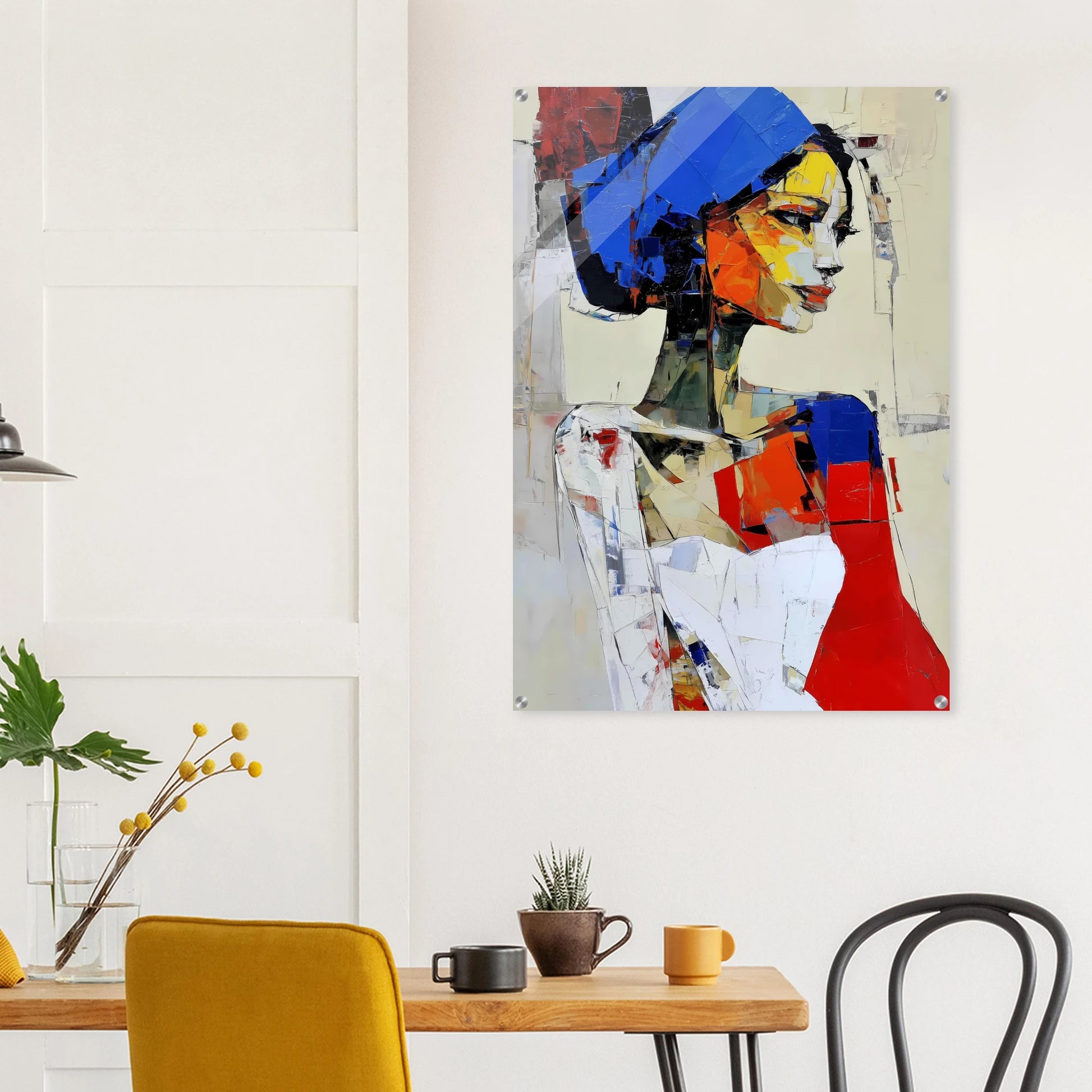 Profil en Éclats de Couleur — tableau plexiglas — vue 8 — art mural STNCL