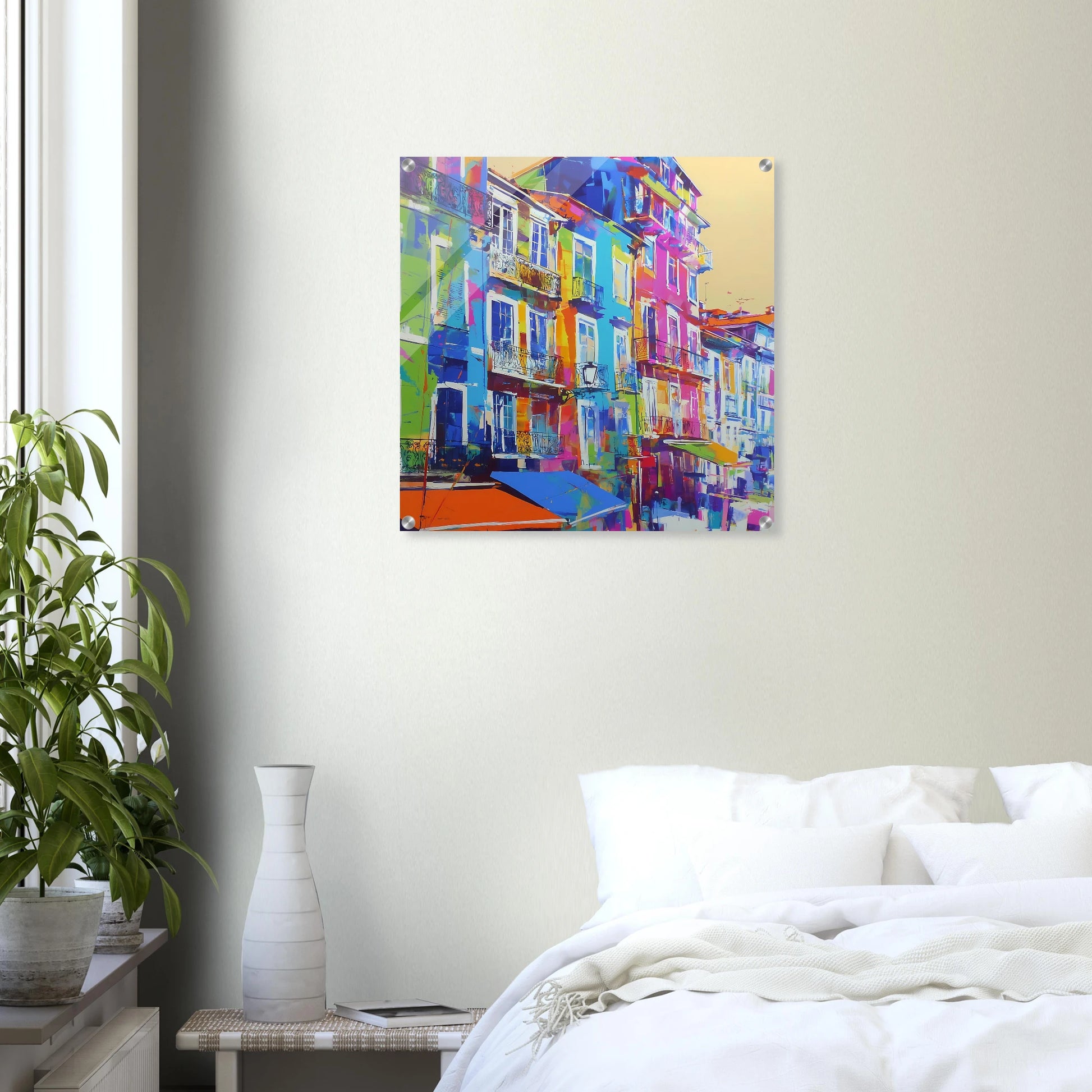 Balcons Colorés — tableau plexiglas — vue 6 — art mural STNCL