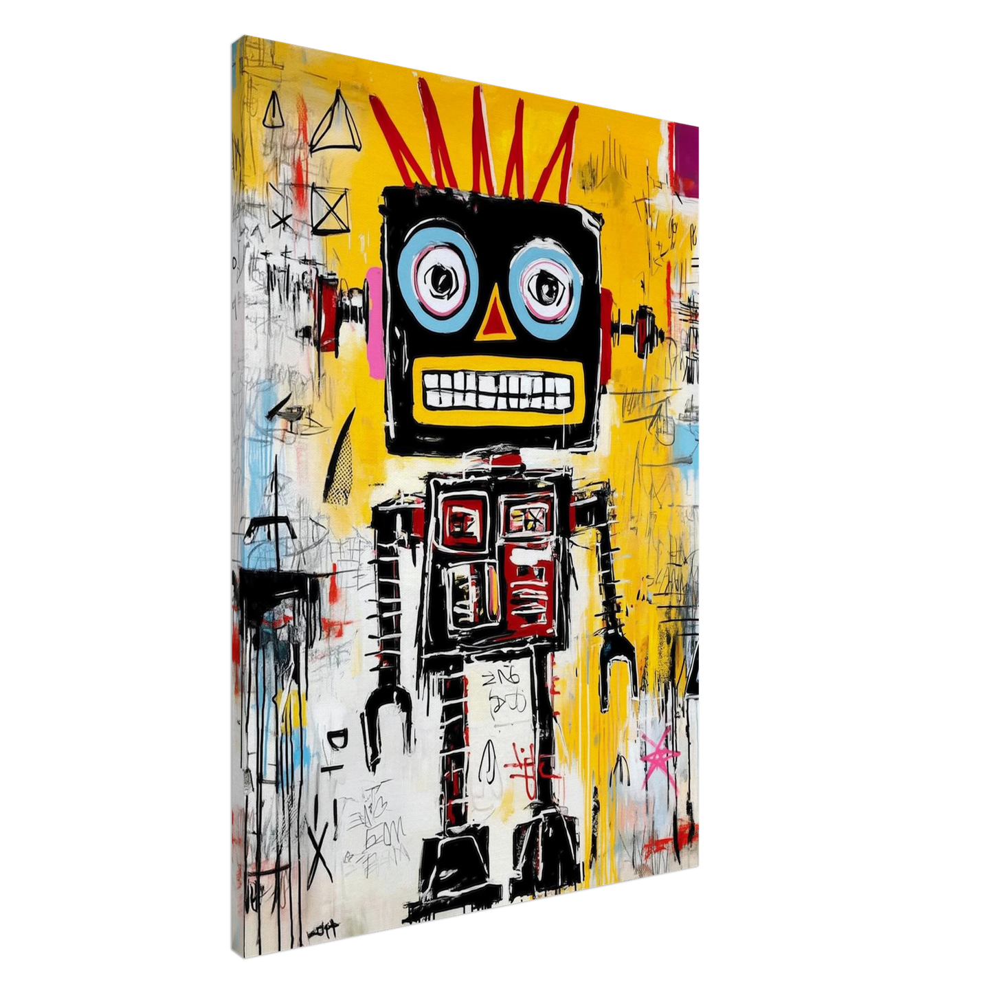 Robot Couronne de Feu — tableau sur toile — art mural STNCL