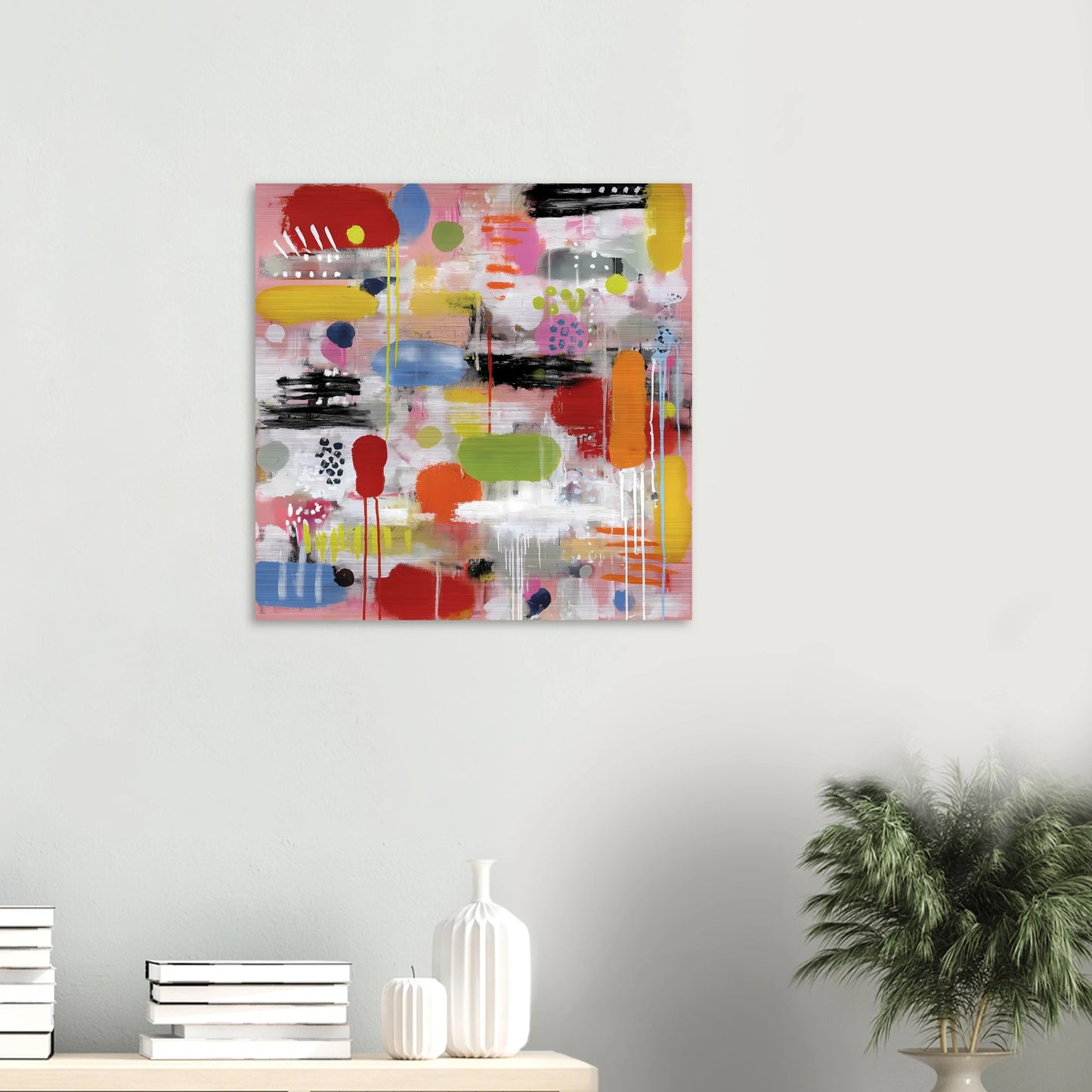 Confettis Suspendus — tableau aluminium — vue 5 — art mural STNCL