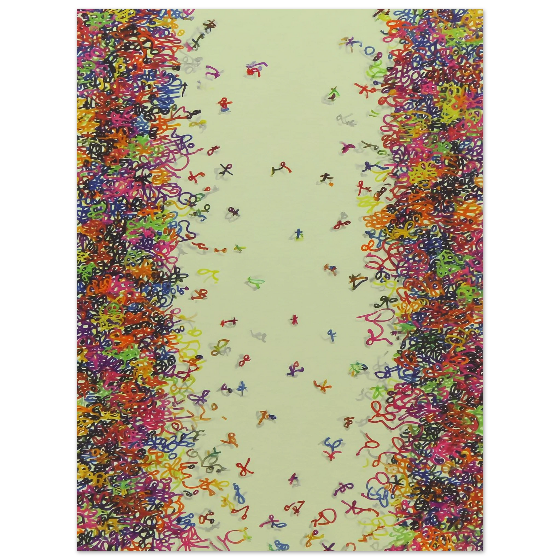 Nuée de Signes — affiche d'art — vue 2 — art mural STNCL