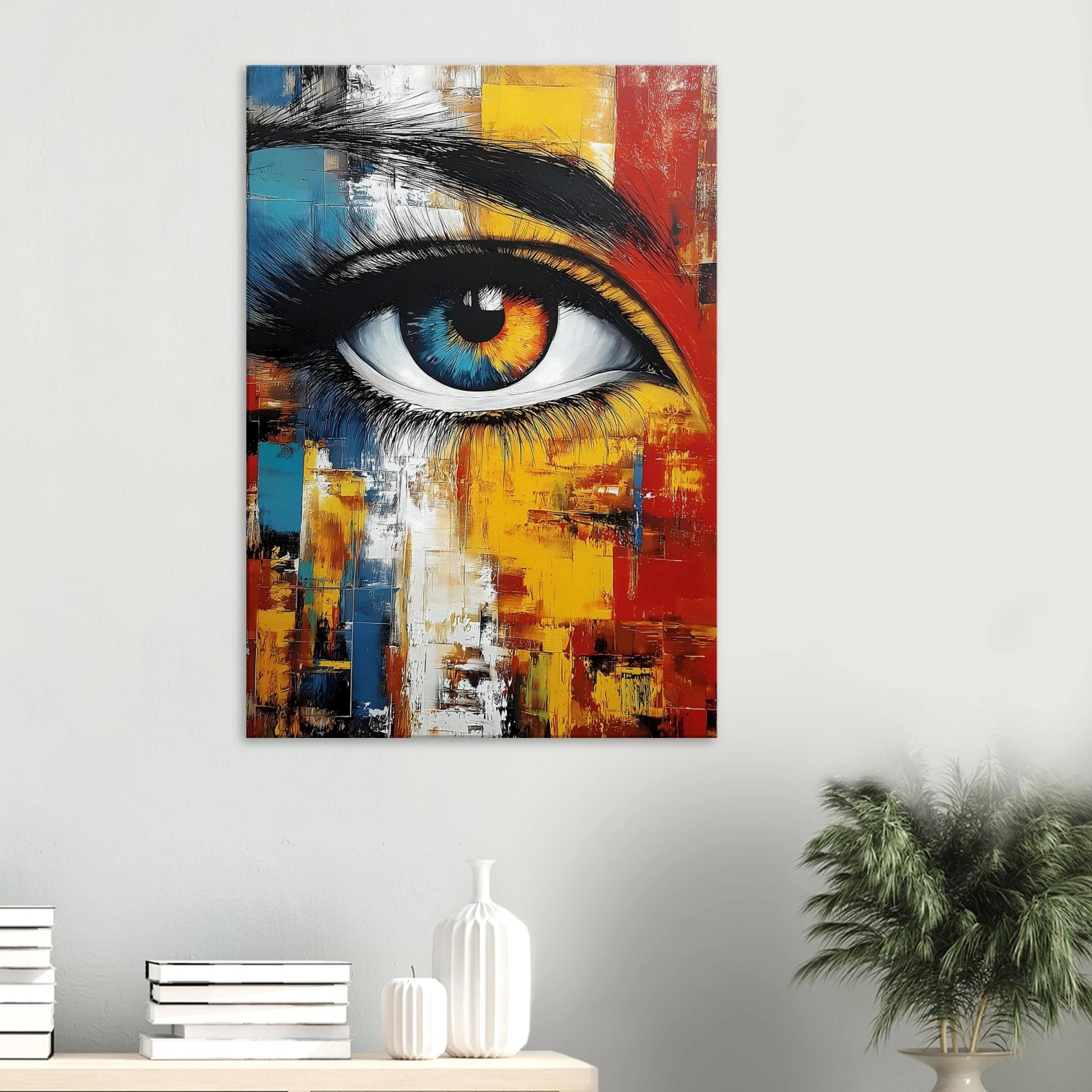 L'Œil Hétérochrome — tableau sur toile — vue 6 — art mural STNCL
