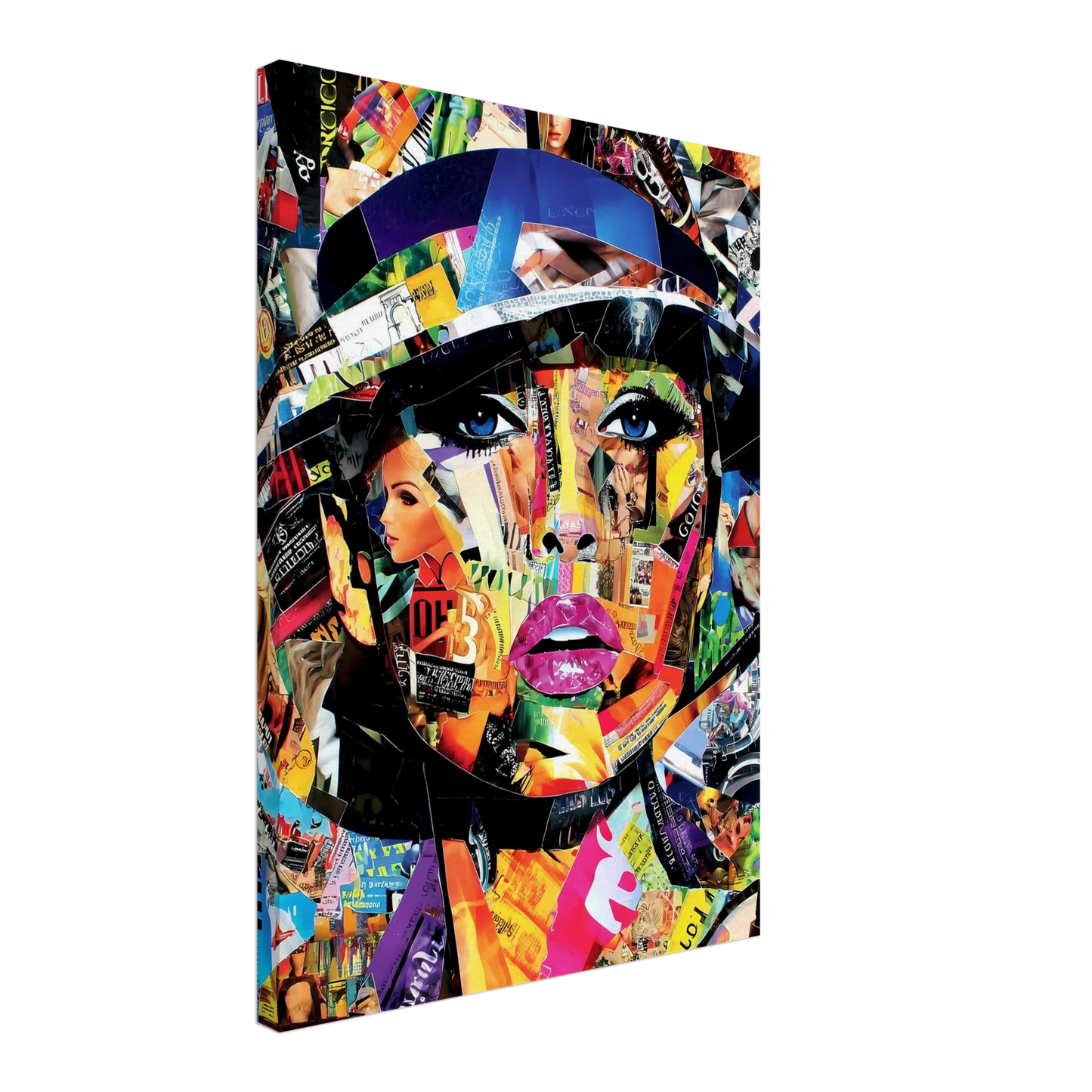 Reine de Papier Glacé — tableau sur toile — vue 3 — art mural STNCL