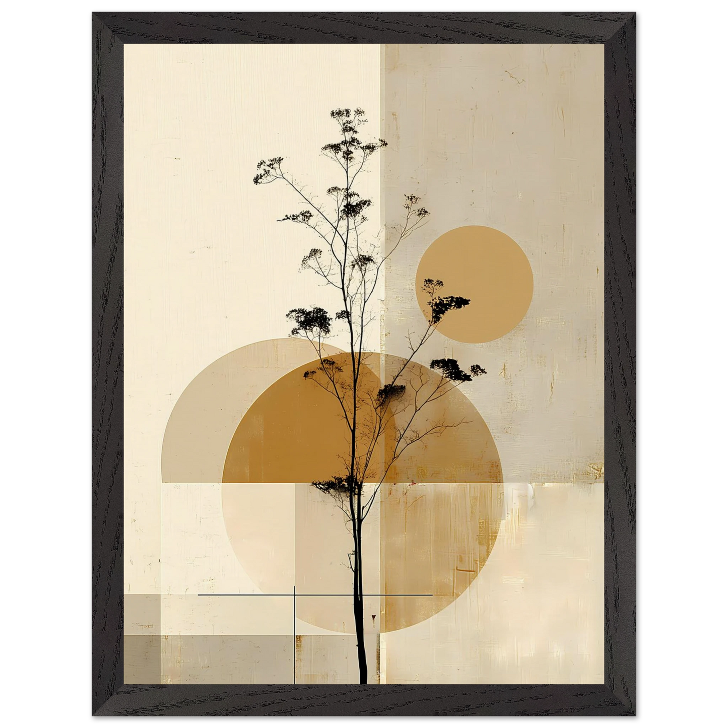 Silhouette au Clair de Lune — tableau encadré bois — vue 4 — art mural STNCL