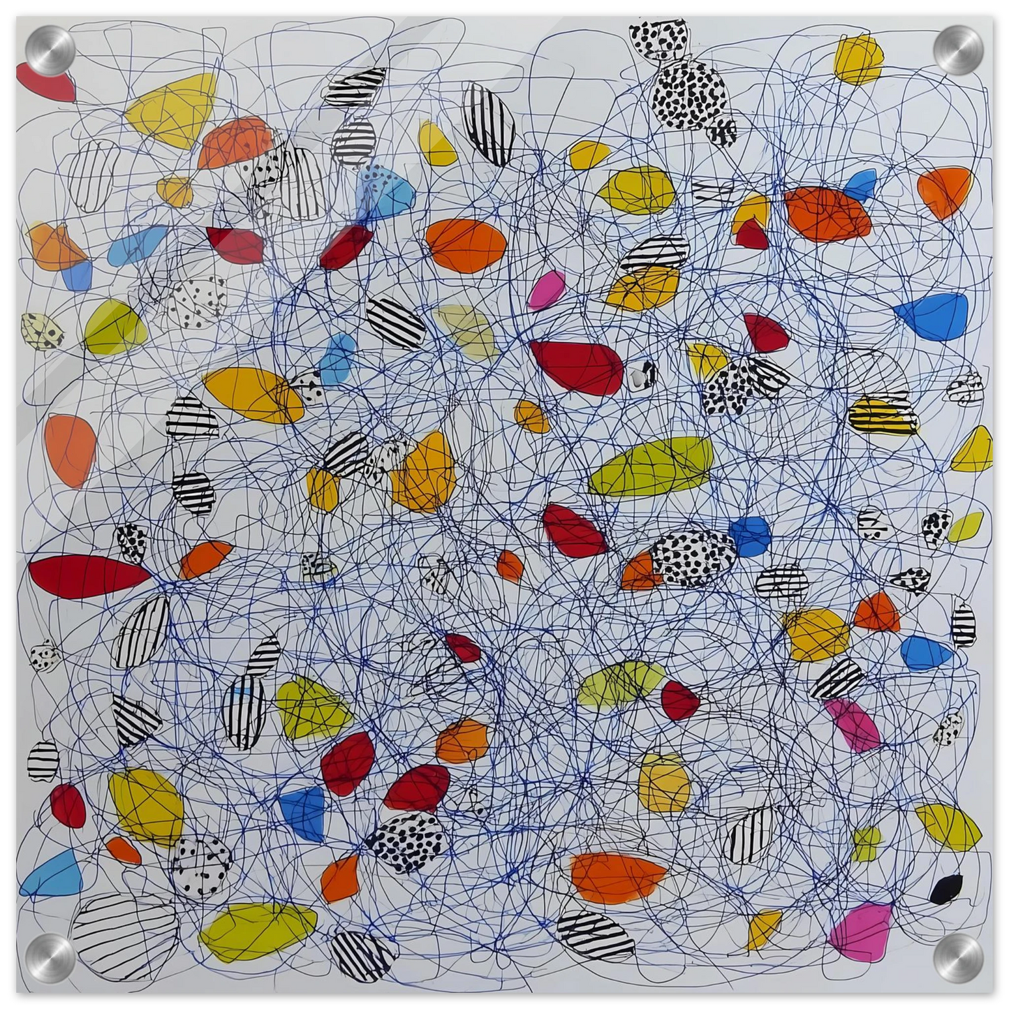 Pelote et Galets — tableau plexiglas — vue 4 — art mural STNCL