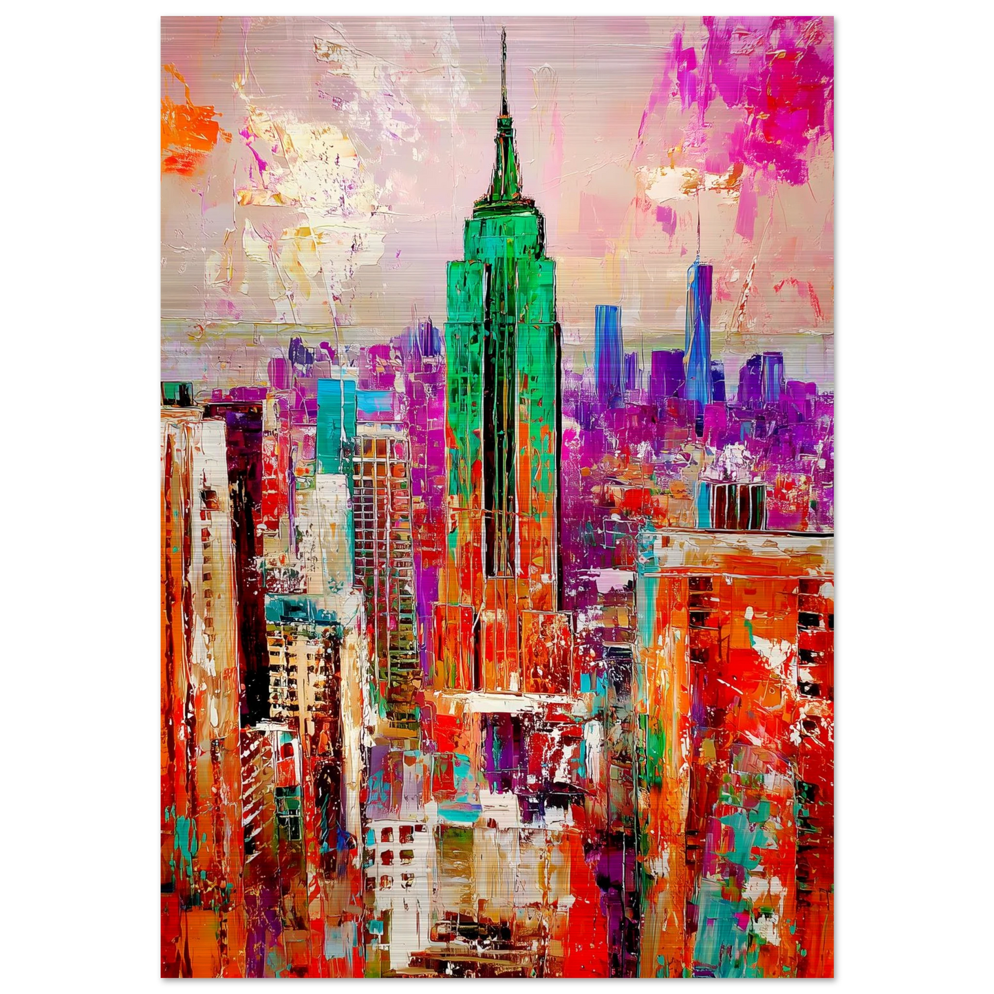 New York en Couleurs — tableau aluminium — art mural STNCL