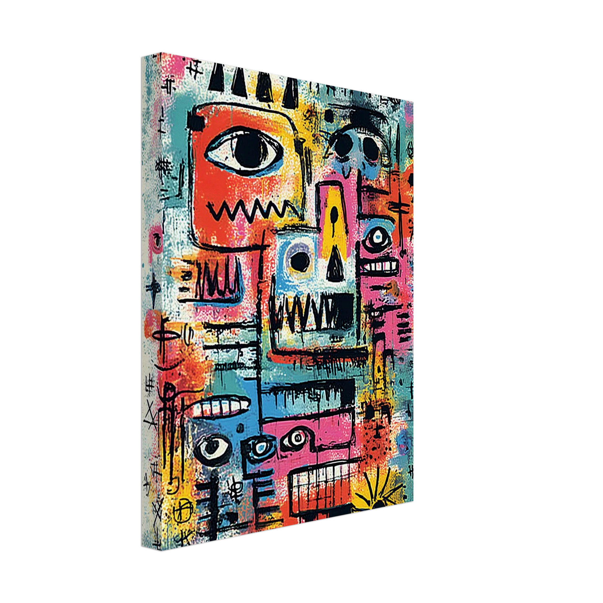 Tribu Primitive — tableau sur toile — vue 4 — art mural STNCL