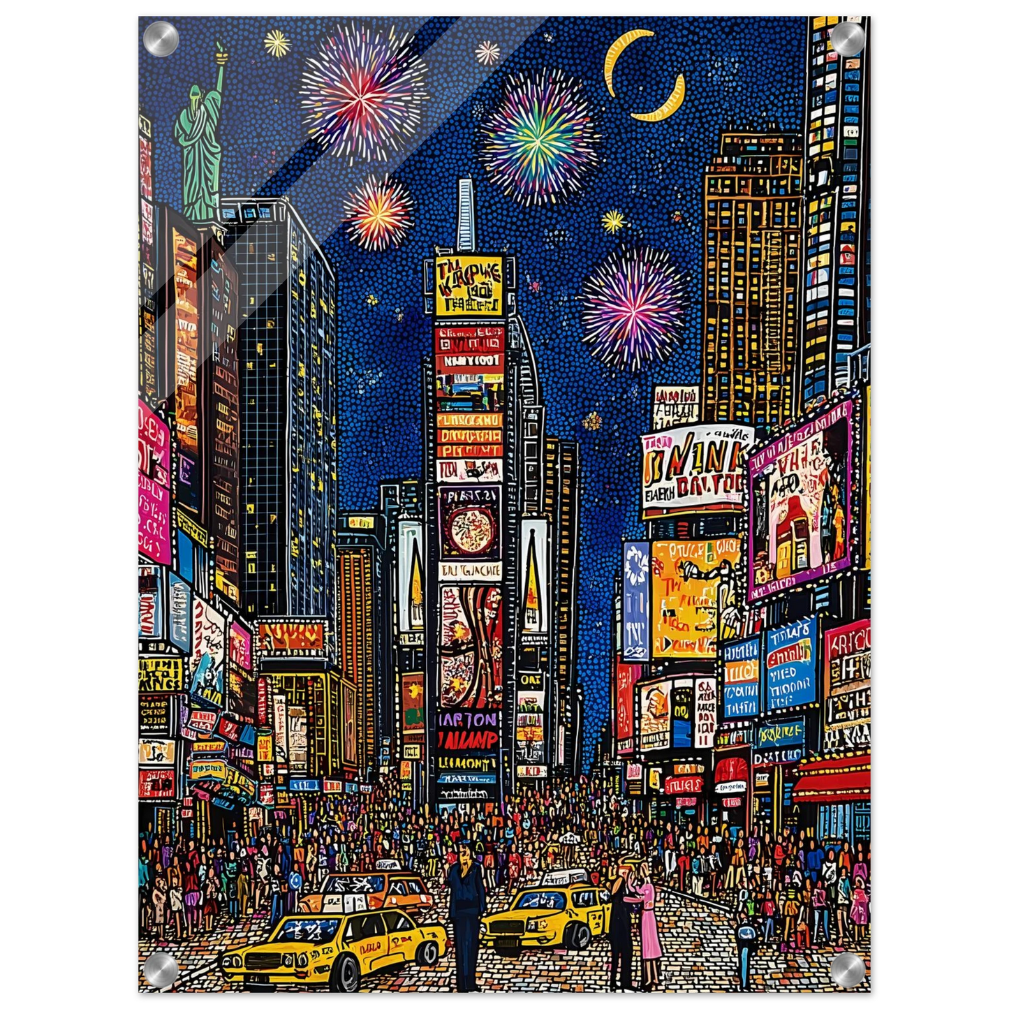 New York en Fête — tableau plexiglas — vue 4 — art mural STNCL